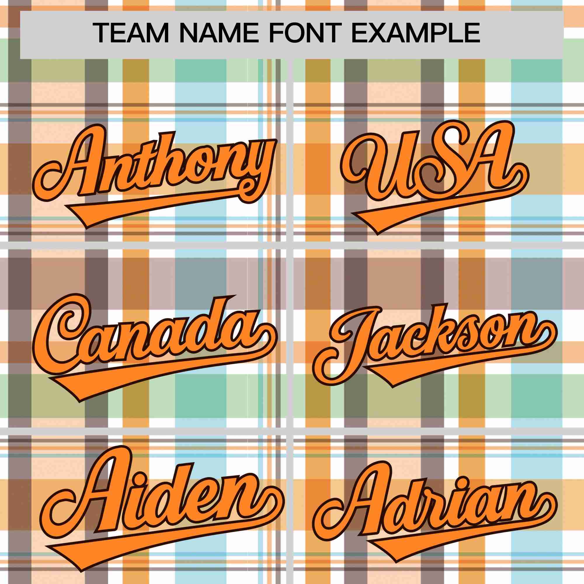 Custom Multi Color Personalized Plaid Design Authentic Baseball Jersey