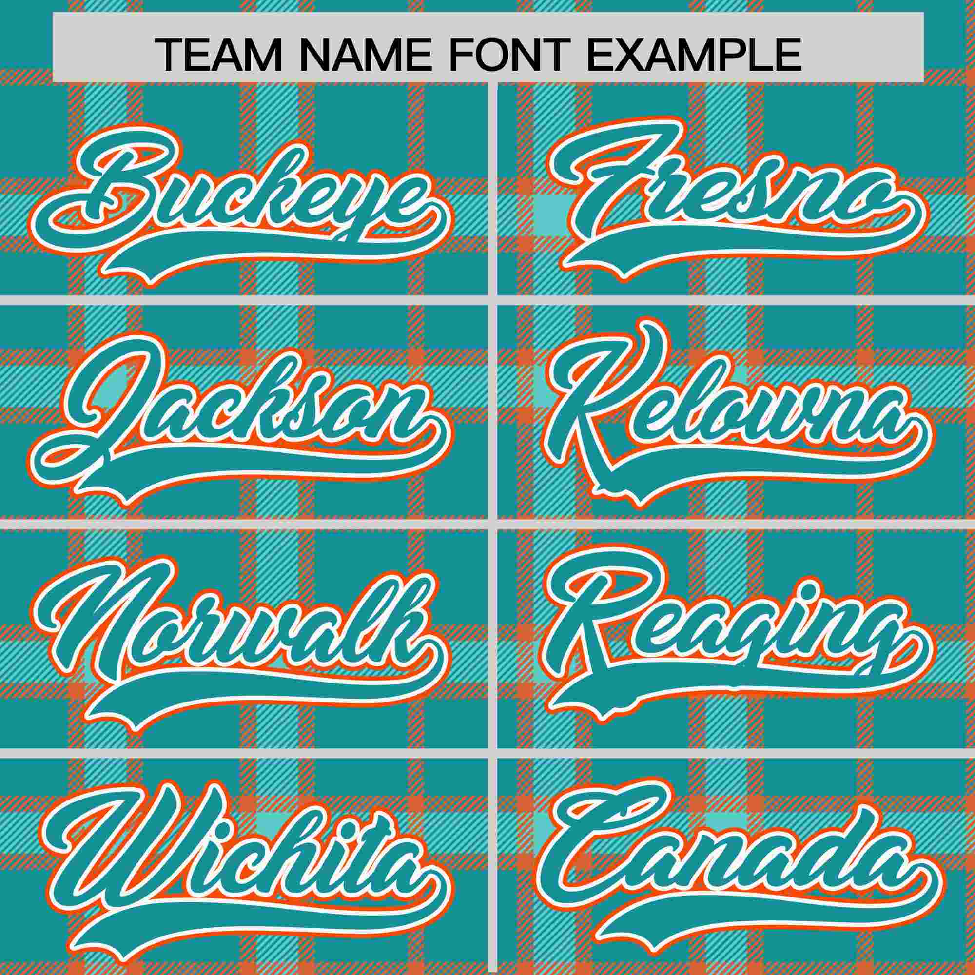 Custom Aqua Personalized Plaid Design Authentic Baseball Jersey