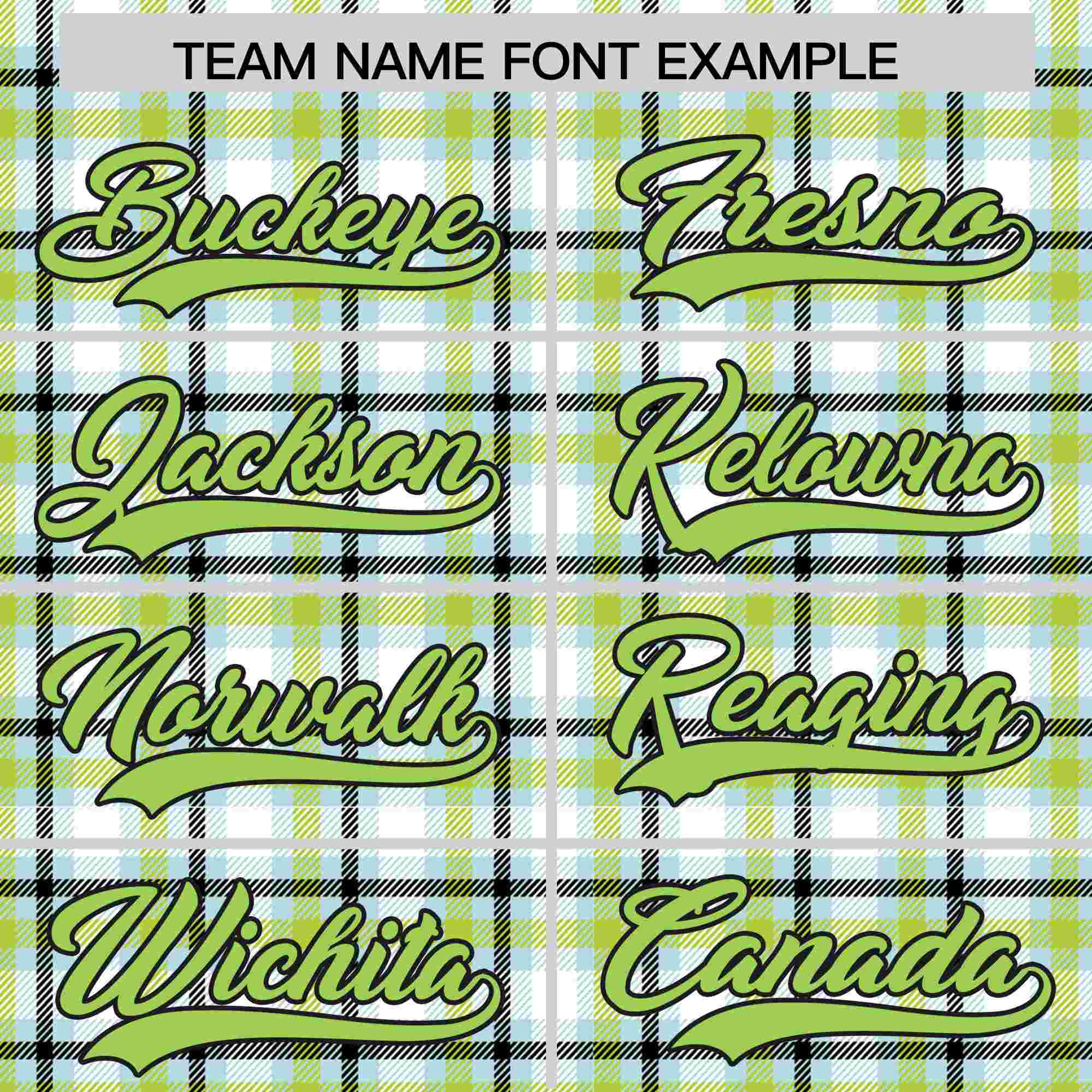 Custom Multi Color Personalized Plaid Design Authentic Baseball Jersey