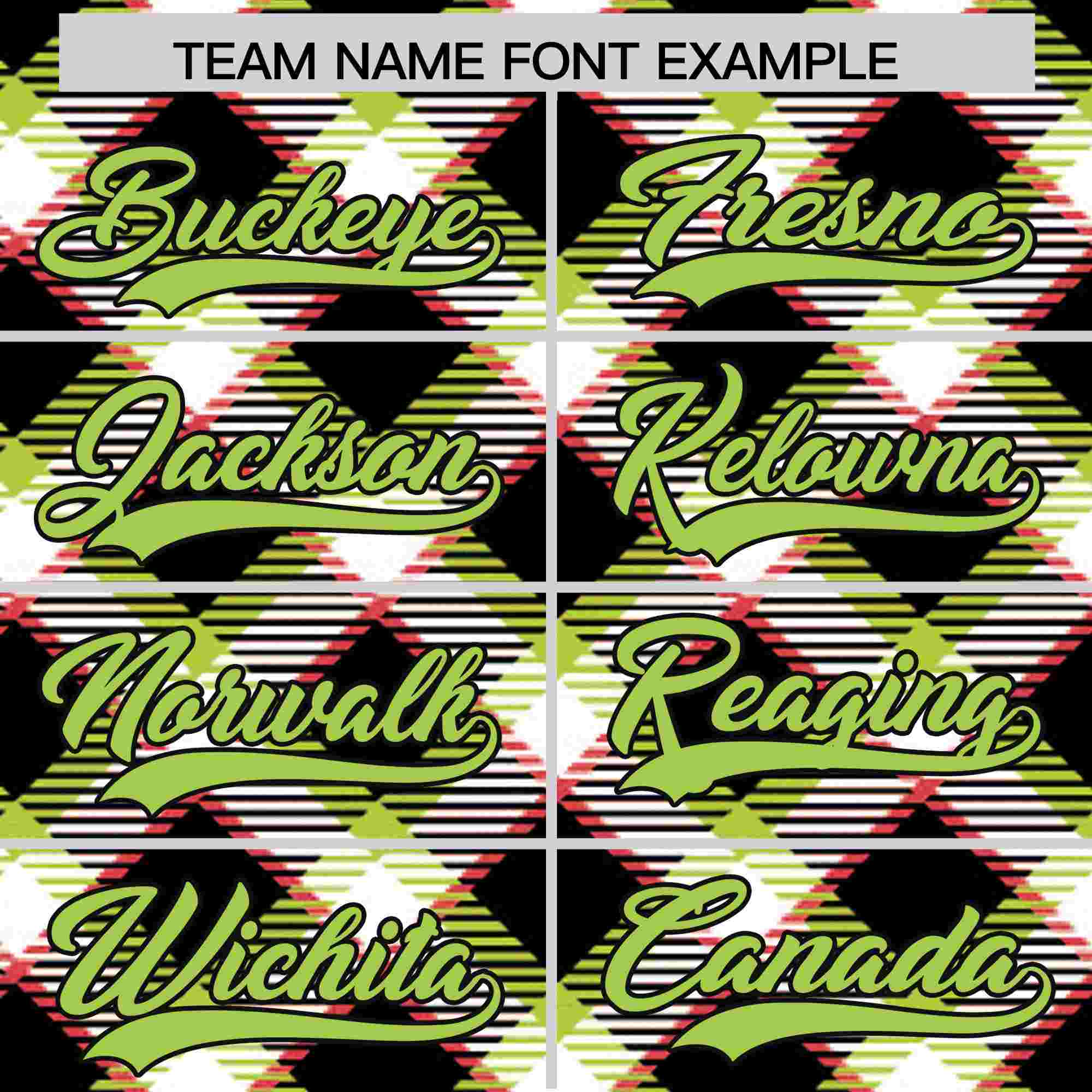 Custom Multi Color Personalized Plaid Design Authentic Baseball Jersey