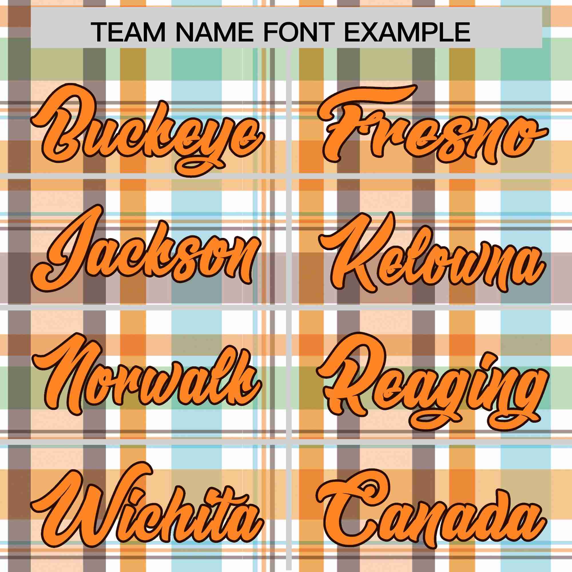 Custom Multi Color Personalized Plaid Design Authentic Baseball Jersey