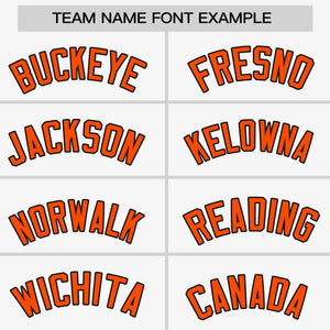 Custom White Orange-Black Personalized Raglan Sleeves Authentic Baseball Jersey