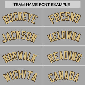 Custom Gray Khaki-Brown Personalized Raglan Sleeves Authentic Baseball Jersey