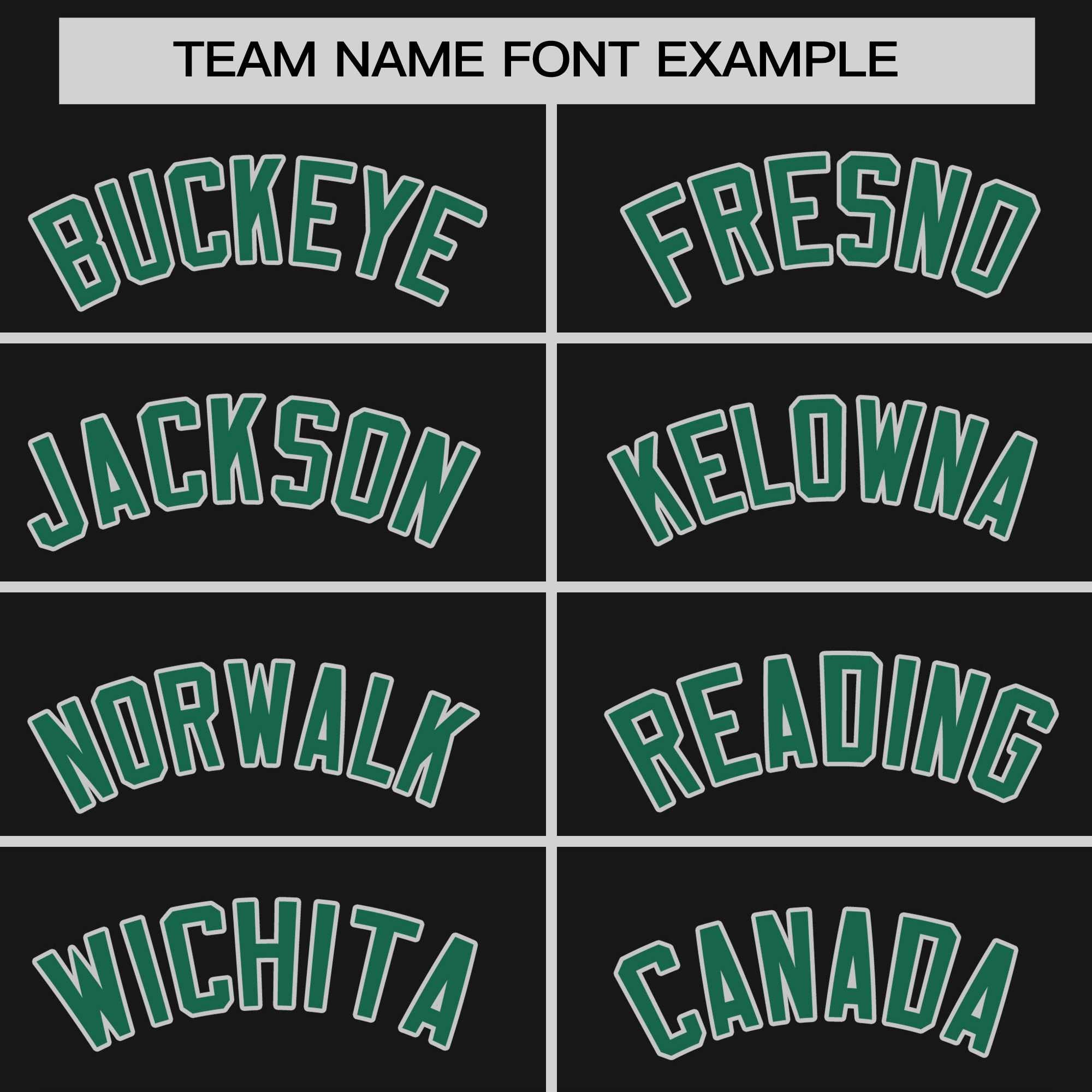 Custom Black Kelly Green-Gray Personalized Raglan Sleeves Authentic Baseball Jersey