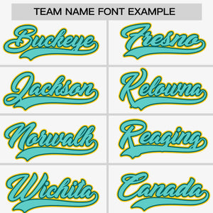 Custom White Bright Green-Gold Personalized Raglan Sleeves Authentic Baseball Jersey