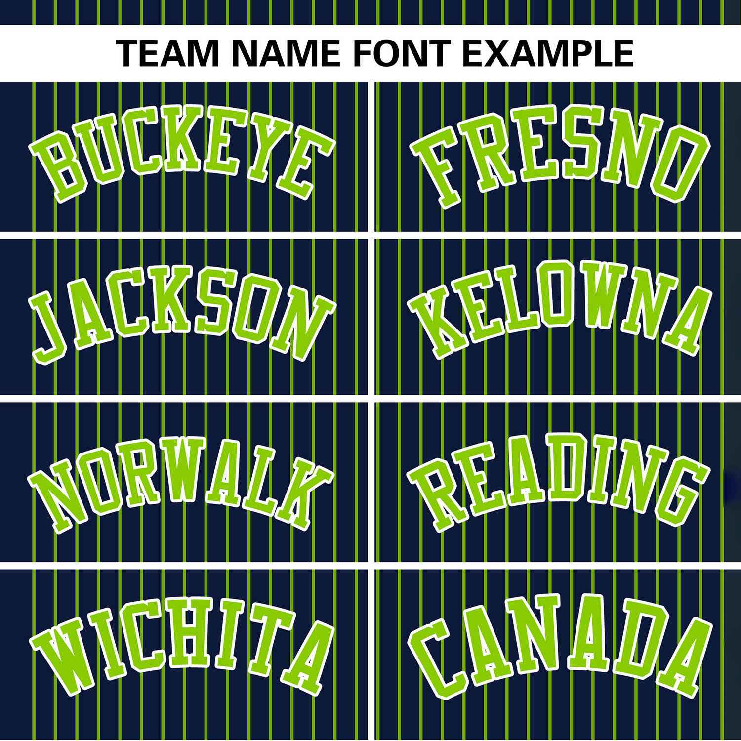 Custom Navy Neon Green Stripe Fashion Authentic Two-Button Baseball Jersey