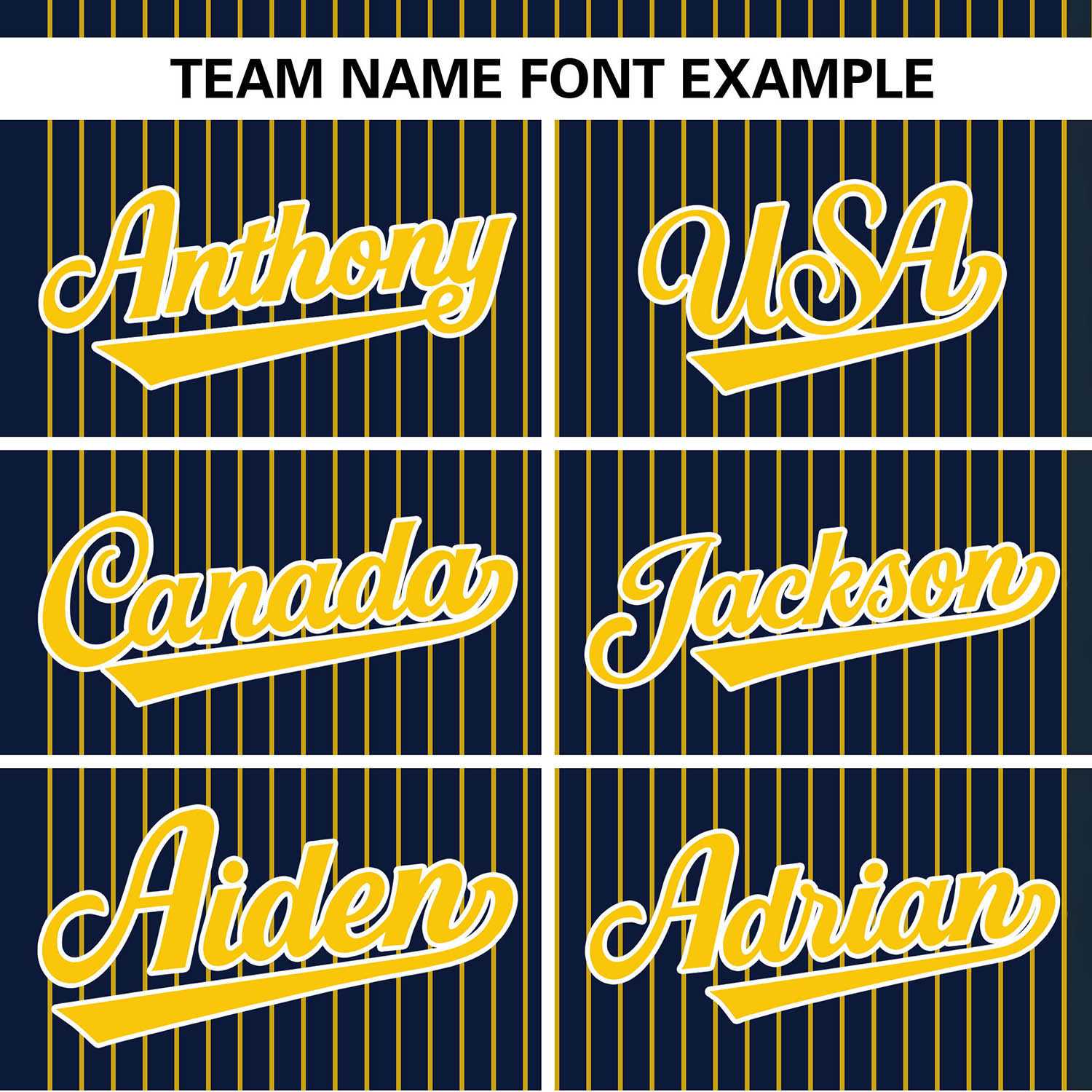 Custom Navy Gold Stripe Fashion Authentic Two-Button Baseball Jersey