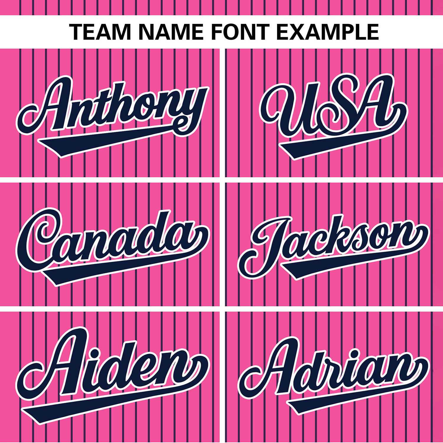 Custom Pink Navy Stripe Fashion Authentic Two-Button Baseball Jersey