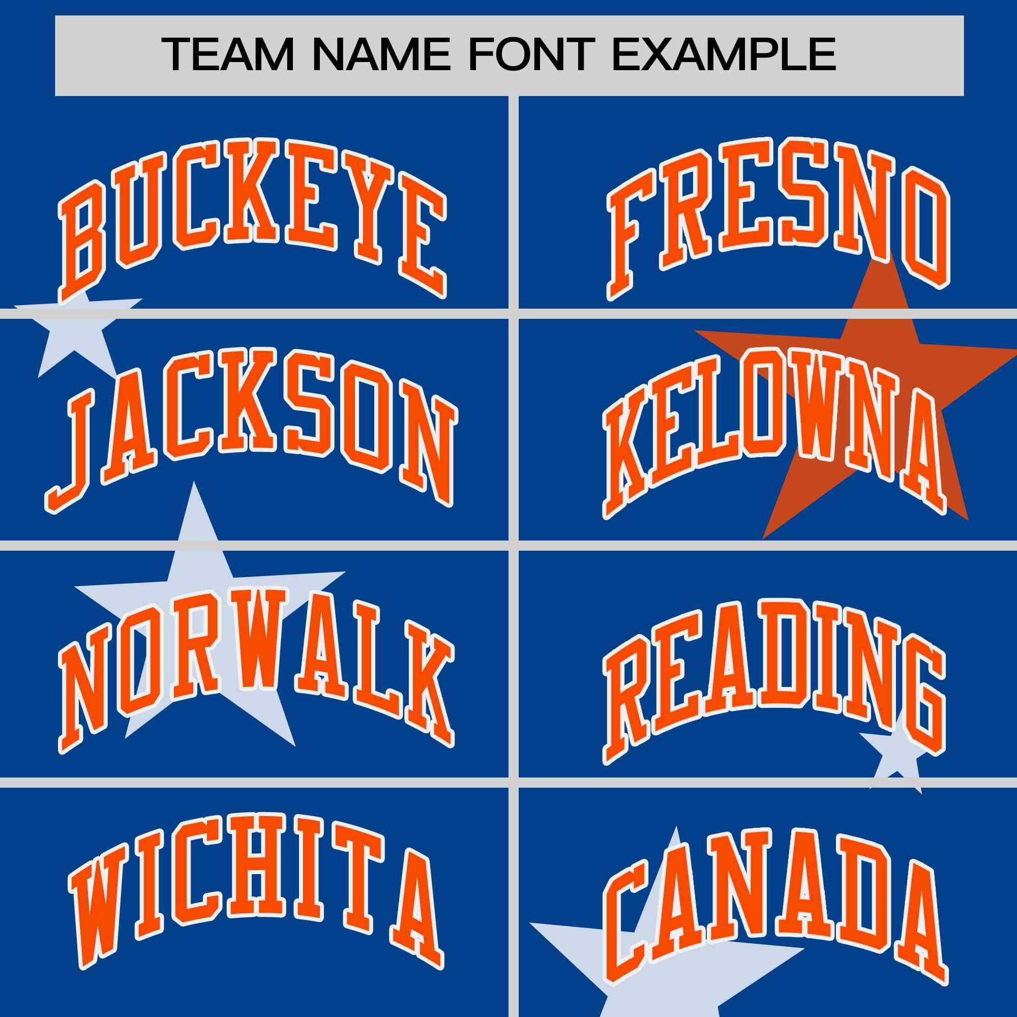 Custom Royal Orange Personalized Star Graffiti Pattern Authentic Two-Button Baseball Jersey