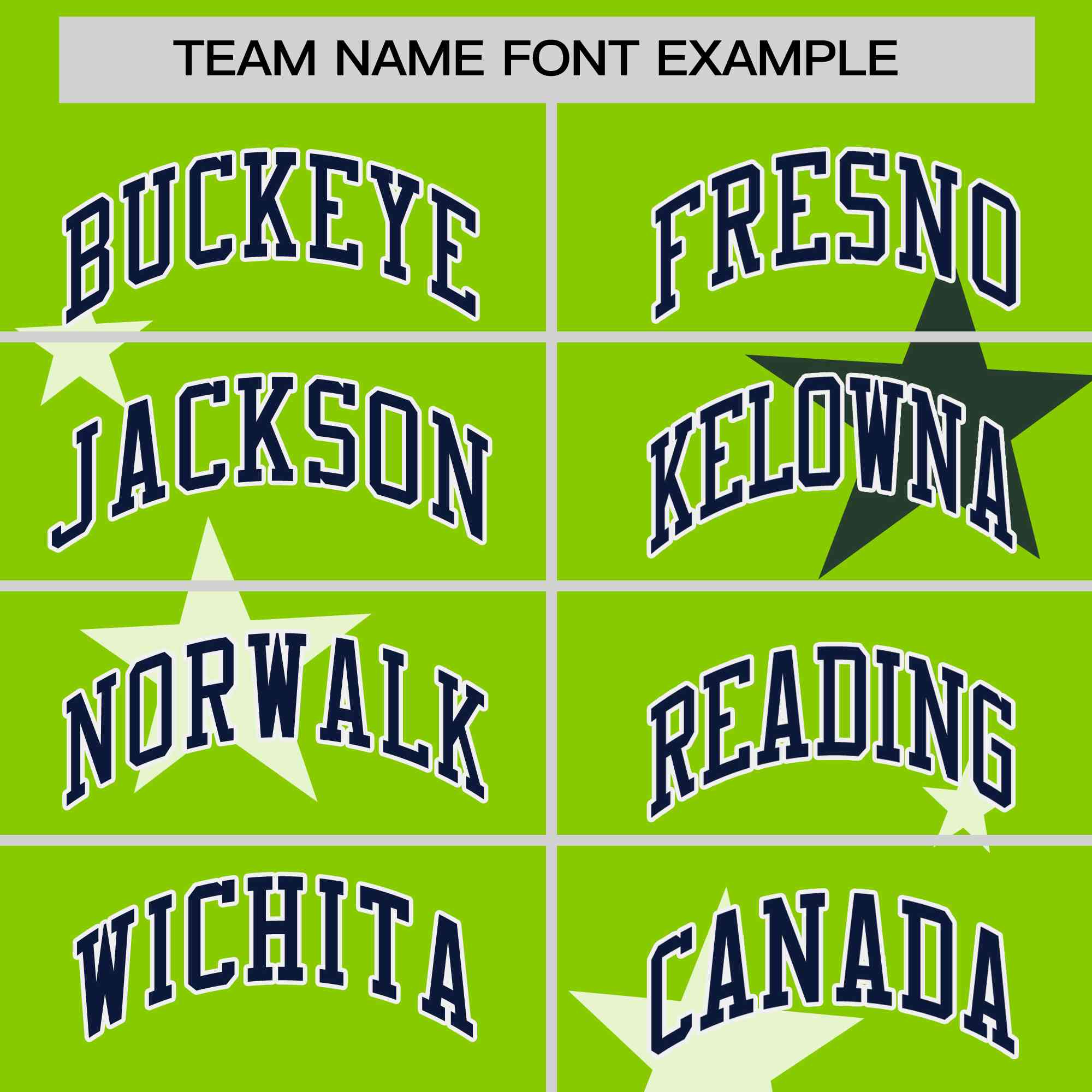 Custom Neon Green Navy Personalized Star Graffiti Pattern Authentic Two-Button Baseball Jersey