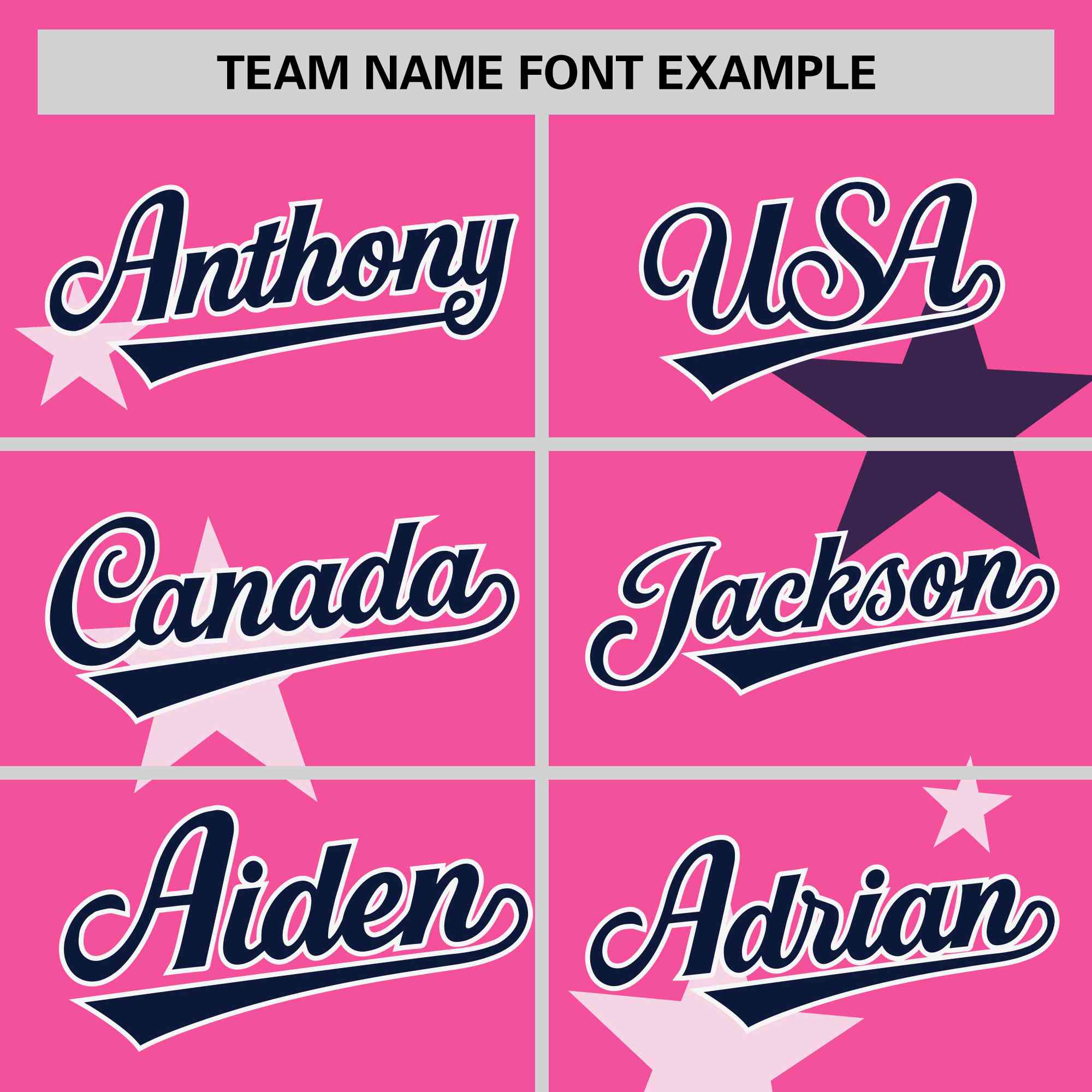 Custom Pink Navy Personalized Star Graffiti Pattern Authentic Two-Button Baseball Jersey