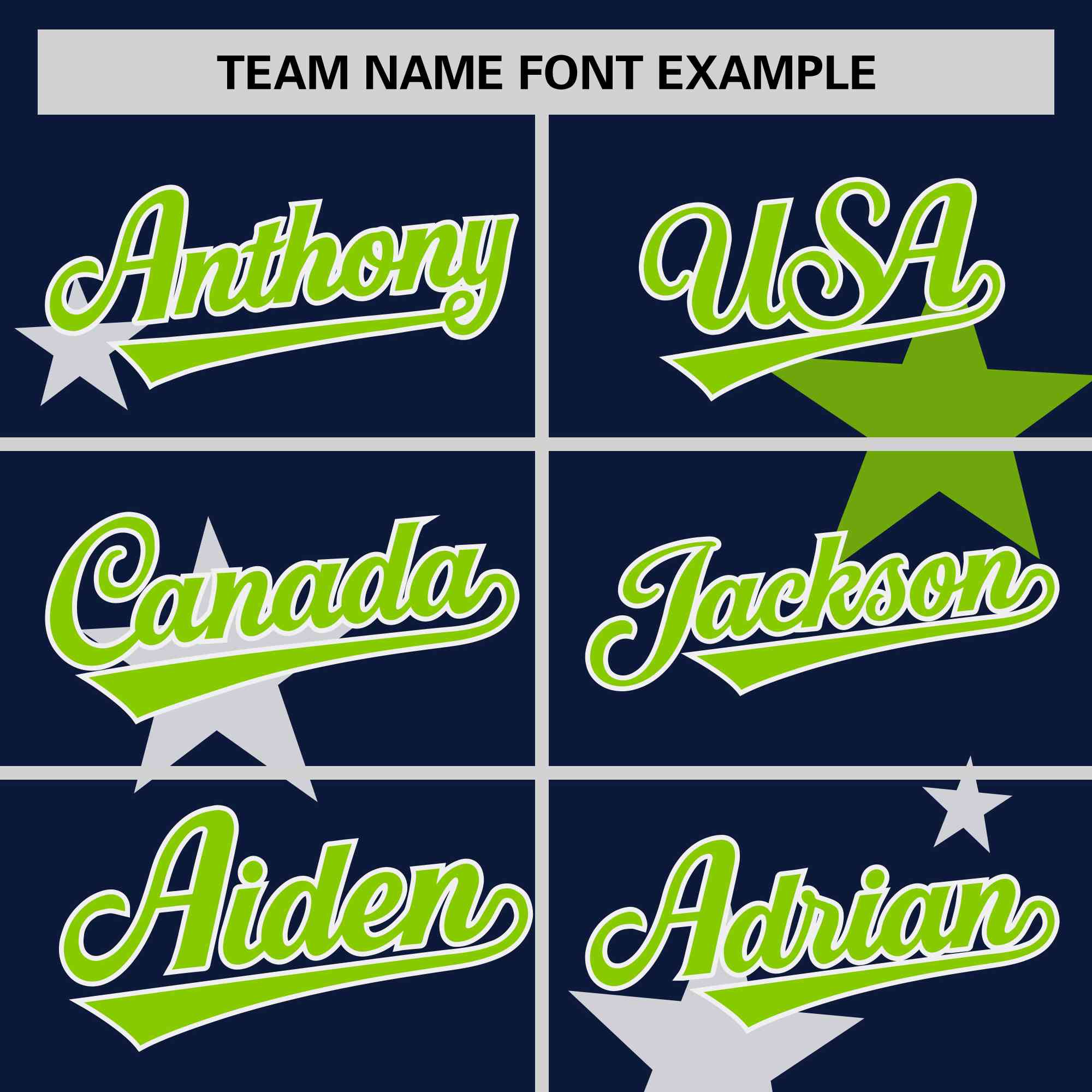 Custom Navy Neon Green Personalized Star Graffiti Pattern Authentic Two-Button Baseball Jersey