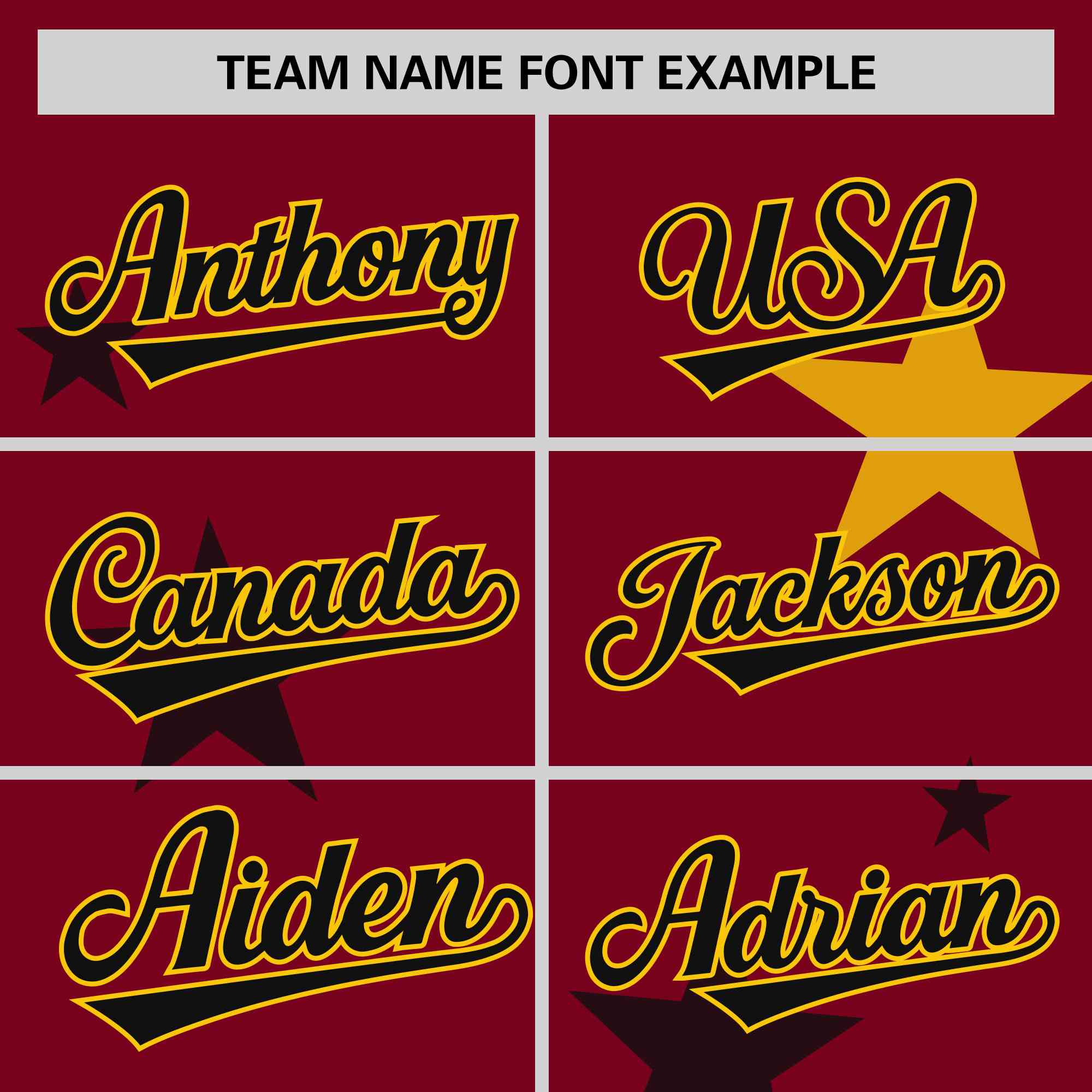 Custom Crimson Gold Personalized Star Graffiti Pattern Authentic Two-Button Baseball Jersey