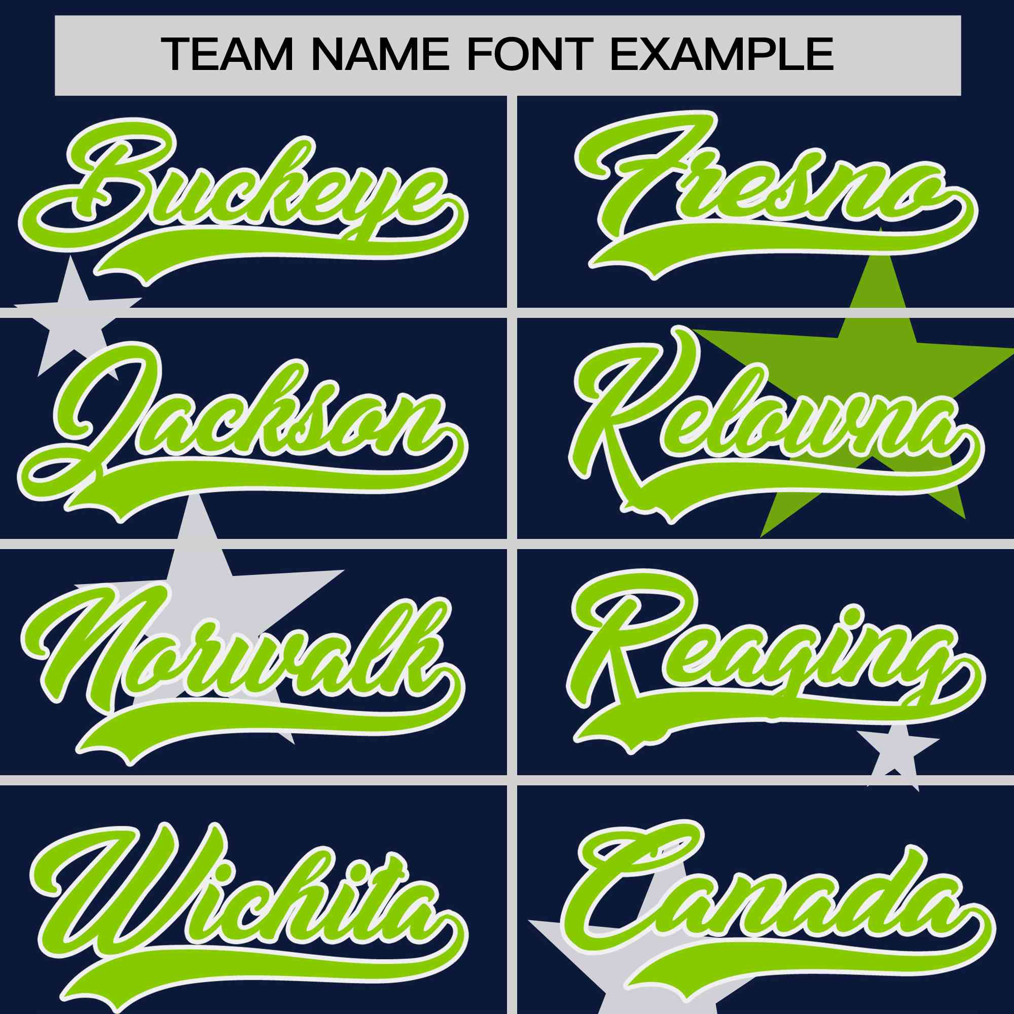 Custom Navy Neon Green Personalized Star Graffiti Pattern Authentic Two-Button Baseball Jersey