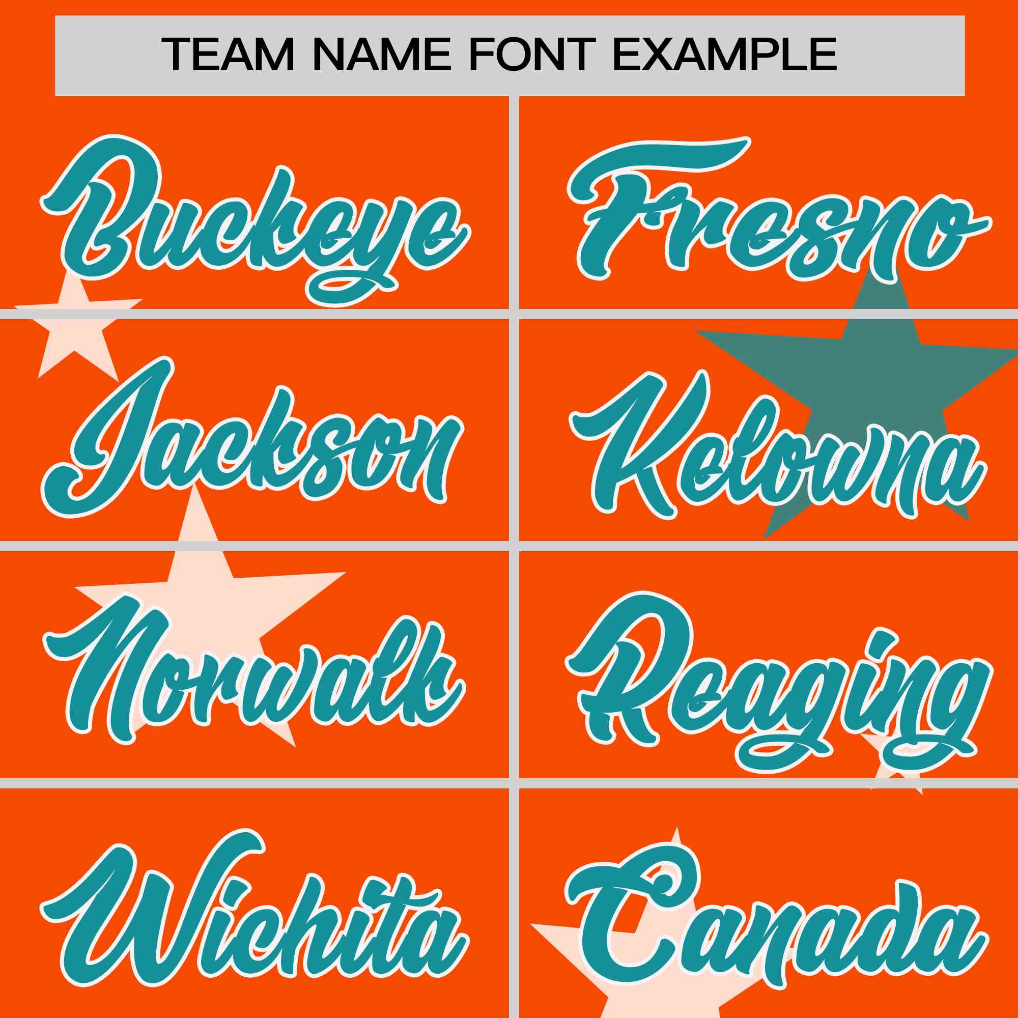 Custom Orange Aqua Personalized Star Graffiti Pattern Authentic Two-Button Baseball Jersey