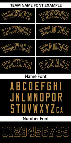 Custom Black Old Gold Color Block Personalized V-Neck Authentic Pullover Baseball Jersey