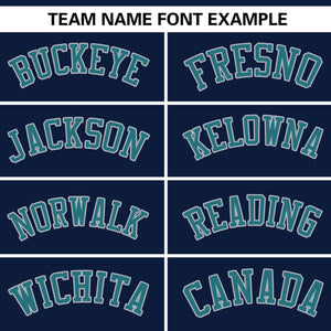 Custom Navy Gray-Aqua Color Block Personalized V-Neck Authentic Pullover Baseball Jersey