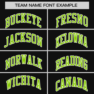 Custom Black Neon Green Personalized Horizontal Stripe Authentic Pullover Baseball Jersey