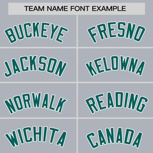 Custom Gray Aqua Personalized Horizontal Stripe Authentic Pullover Baseball Jersey