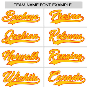 Custom White Orange-Gold Personalized Horizontal Stripe Authentic Pullover Baseball Jersey