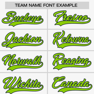 Custom White Neon Green-Navy Personalized Horizontal Stripe Authentic Pullover Baseball Jersey