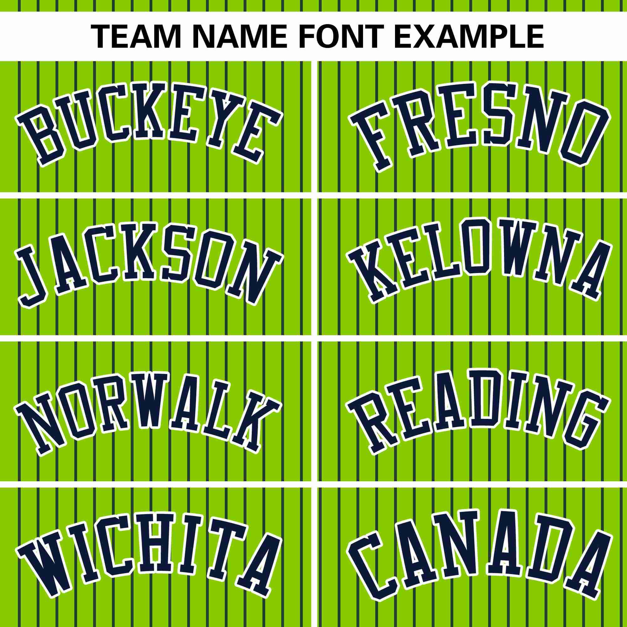 Custom Neon Green Navy Stripe Fashion Authentic Pullover Baseball Jersey