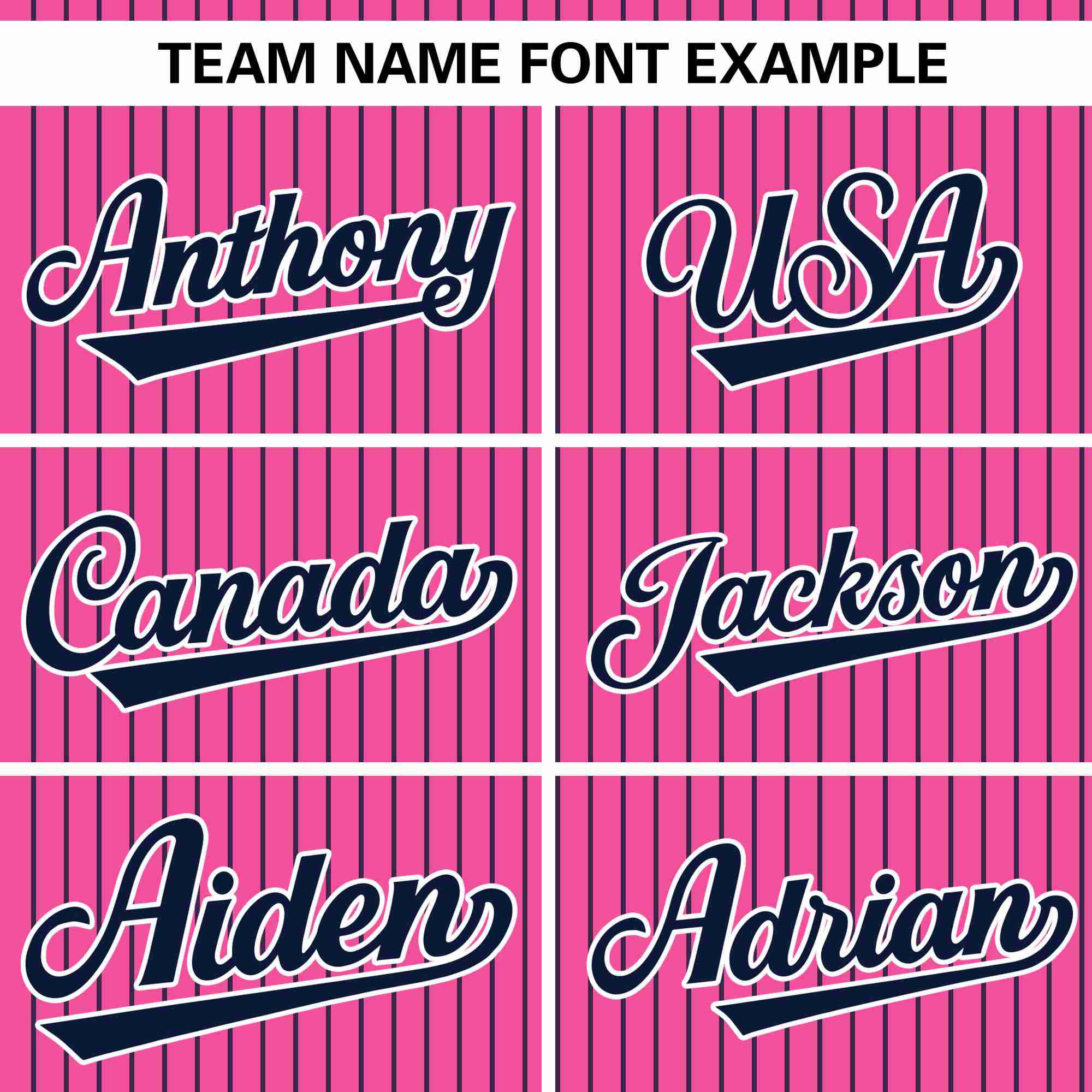 Custom Pink Navy Stripe Fashion Authentic Pullover Baseball Jersey