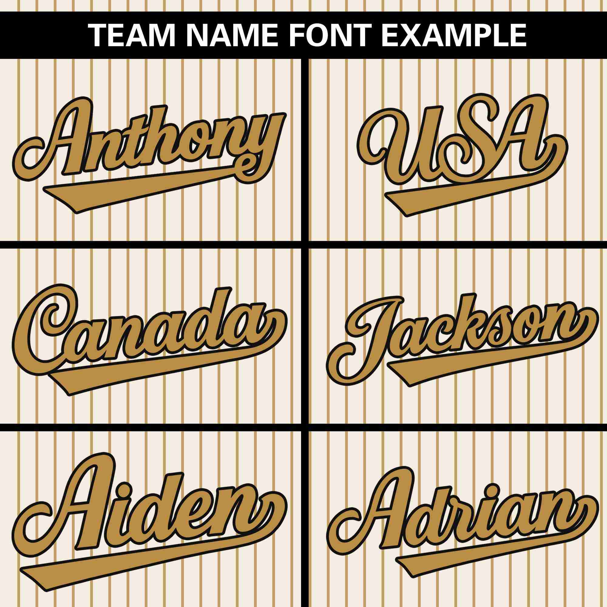 Custom Cream Old Gold Stripe Fashion Authentic Pullover Baseball Jersey