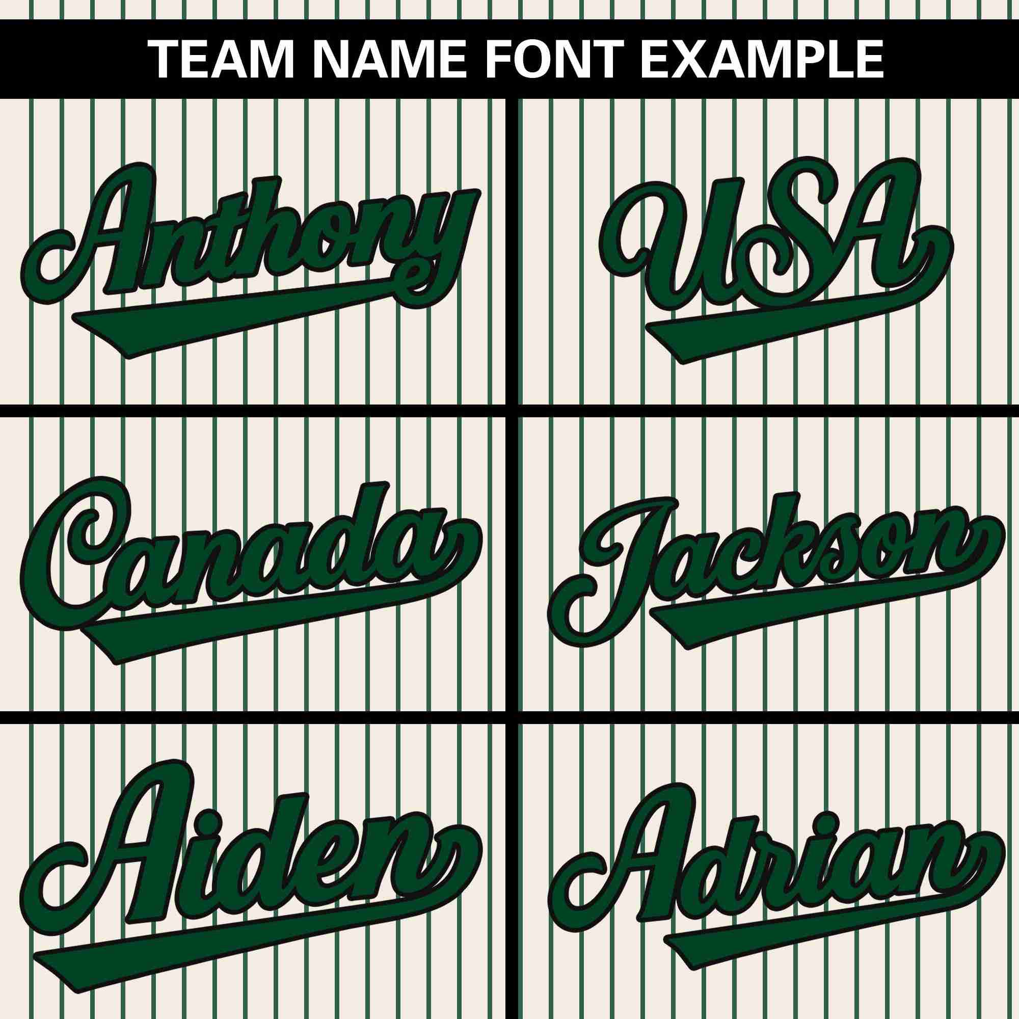 Custom Cream Green Stripe Fashion Authentic Pullover Baseball Jersey