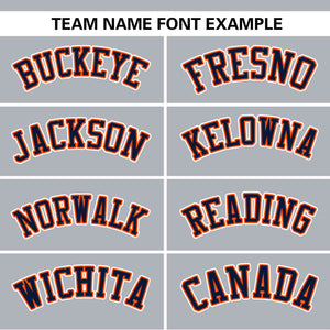 Custom Gray Orange Raglan Sleeves Side Spot Authentic Pullover Baseball Jersey