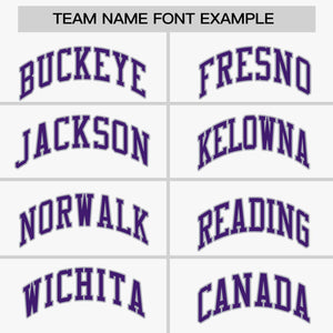 Custom White Purple-Gray Personalized Raglan Sleeves Authentic Baseball Jersey