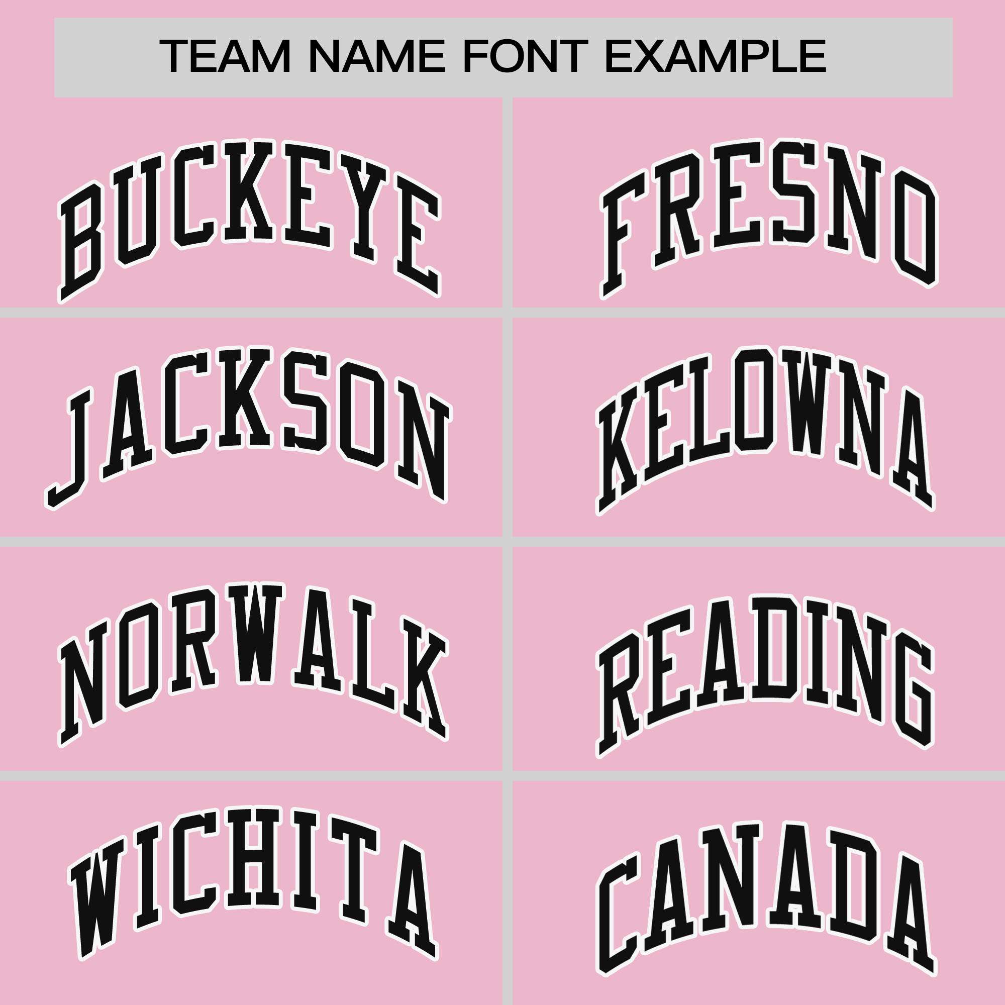 Custom Light Pink Black Personalized Raglan Sleeves Authentic Baseball Jersey