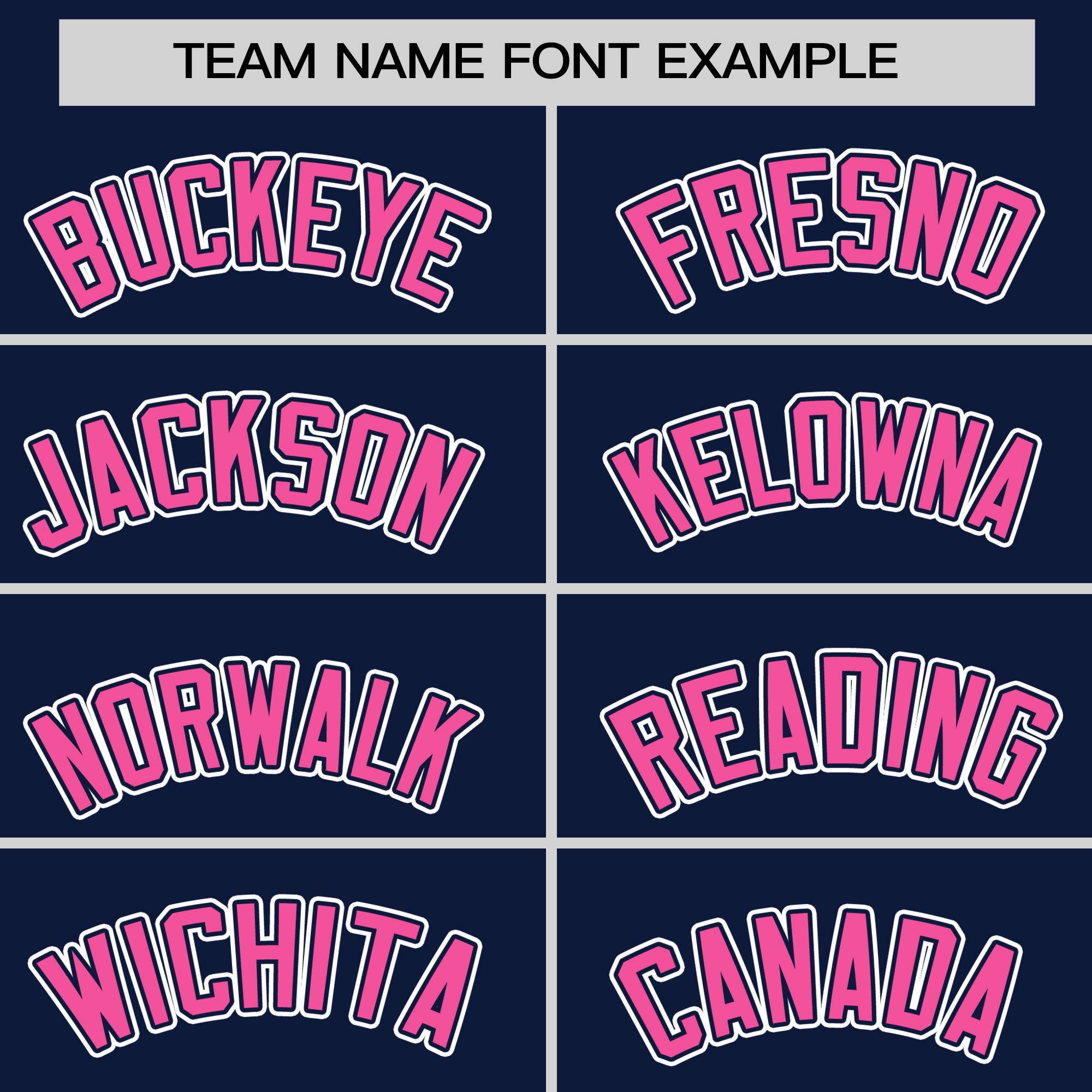 Custom Navy Pink Personalized Classic Authentic Sleeveless Baseball Jersey