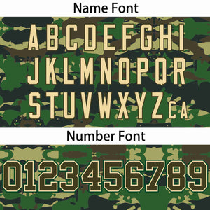 Custom Olive Khaki-Green Camo Outdoor Windbreaker Personalized Waterproof Jacket