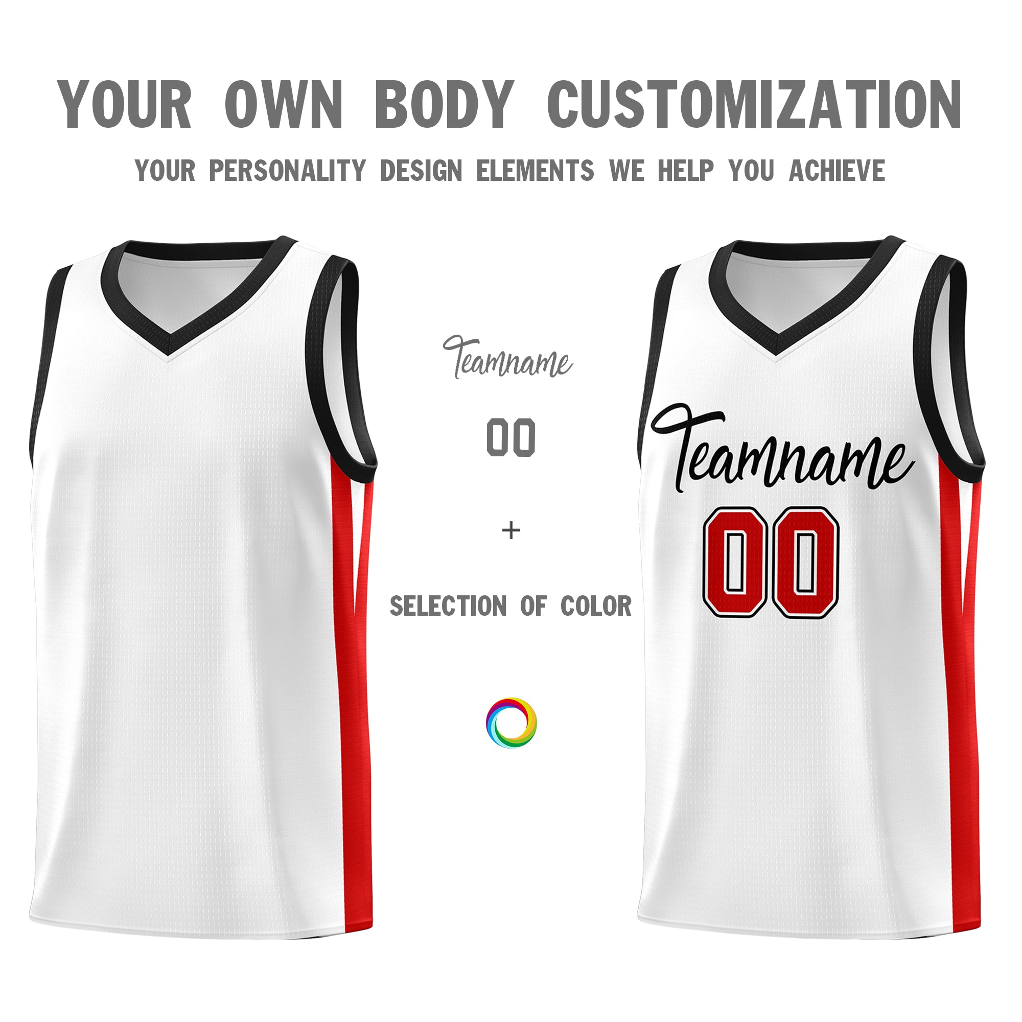 Custom White White Classic Tops Mesh Sport Basketball Jersey