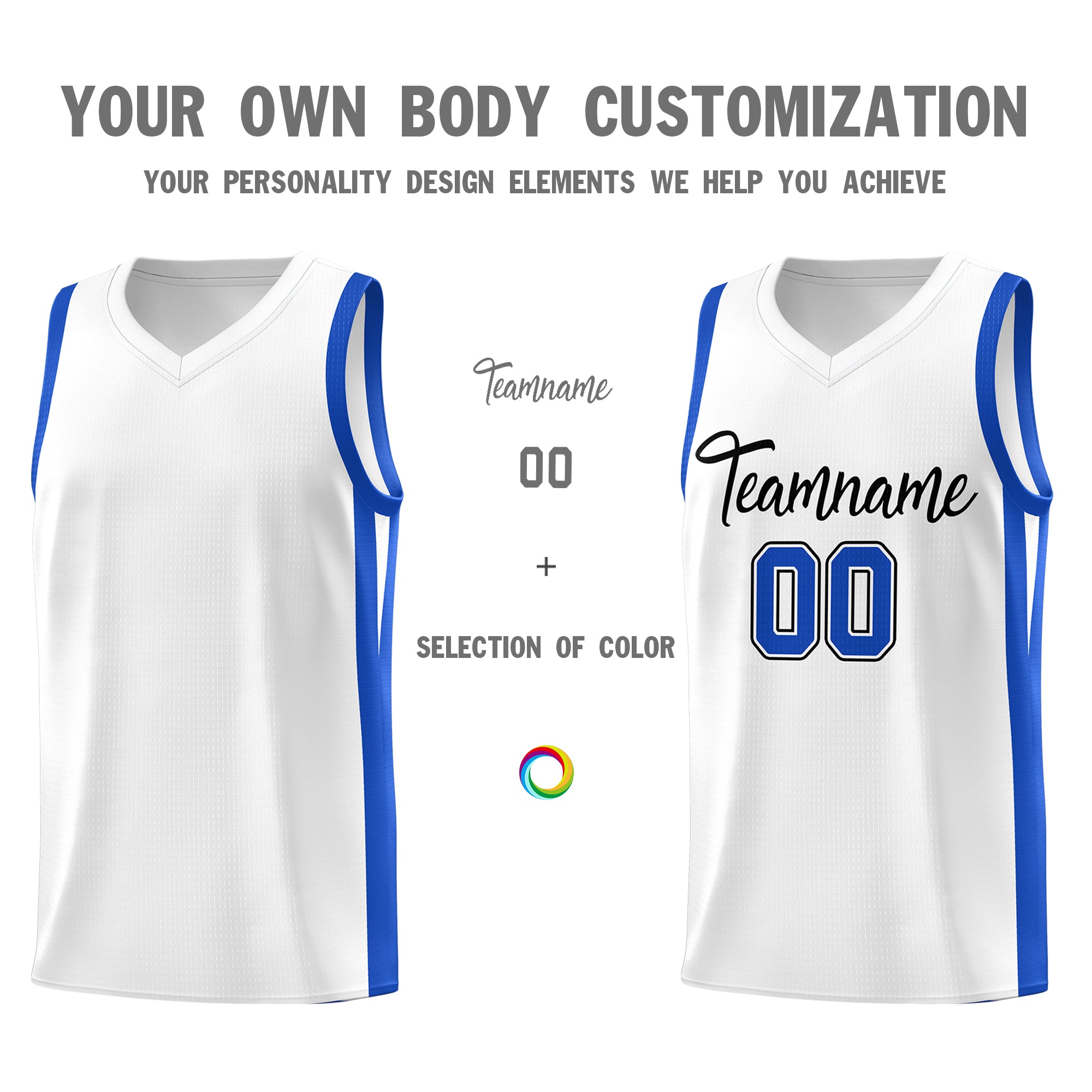 Custom White White Classic Tops Mesh Sport Basketball Jersey