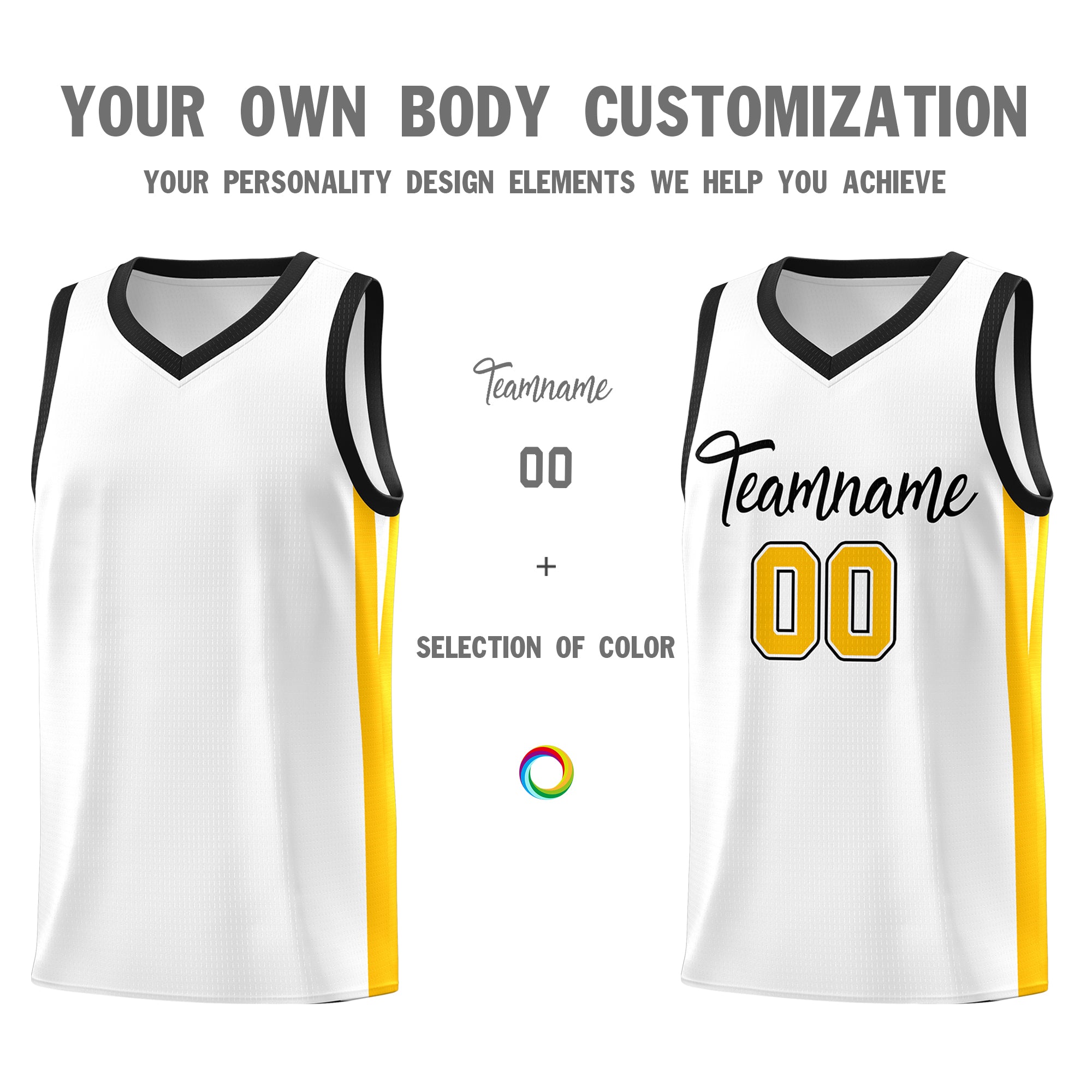 Custom White White Classic Tops Mesh Sport Basketball Jersey