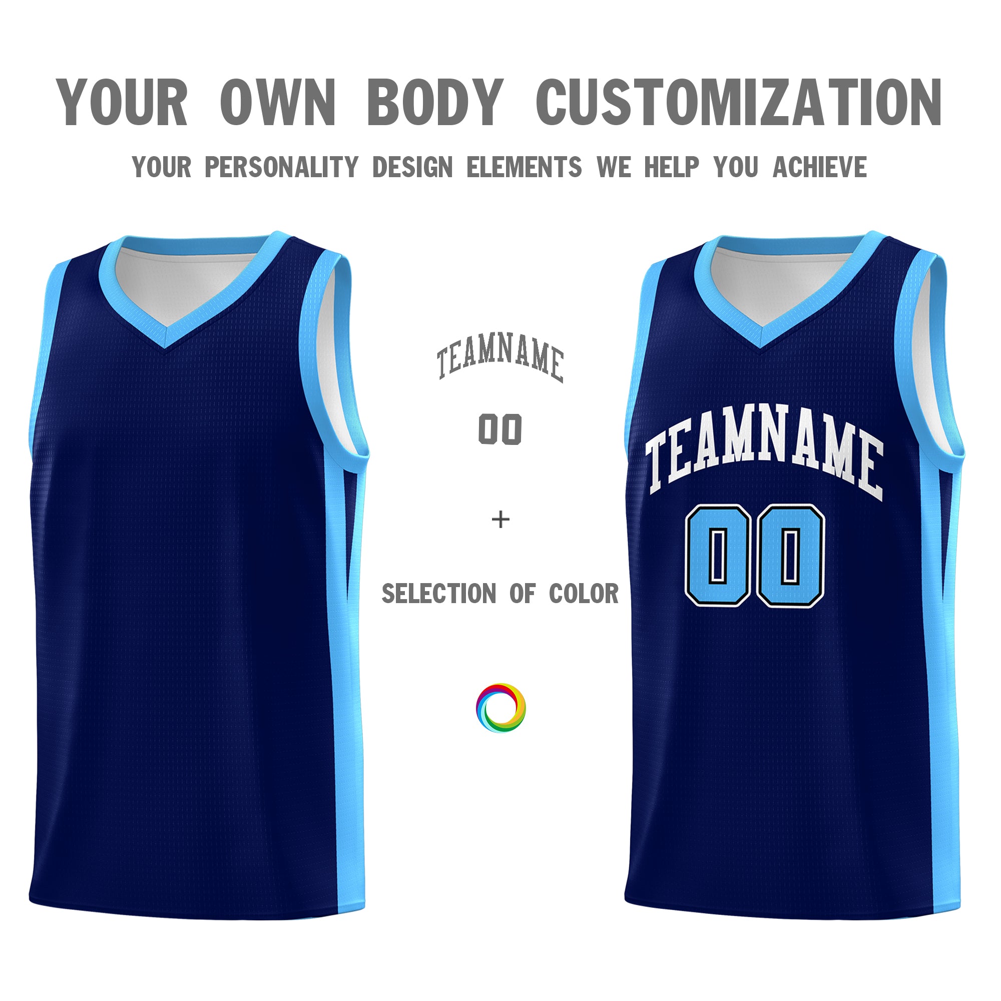 Custom Navy White Classic Tops Mesh Sport Basketball Jersey