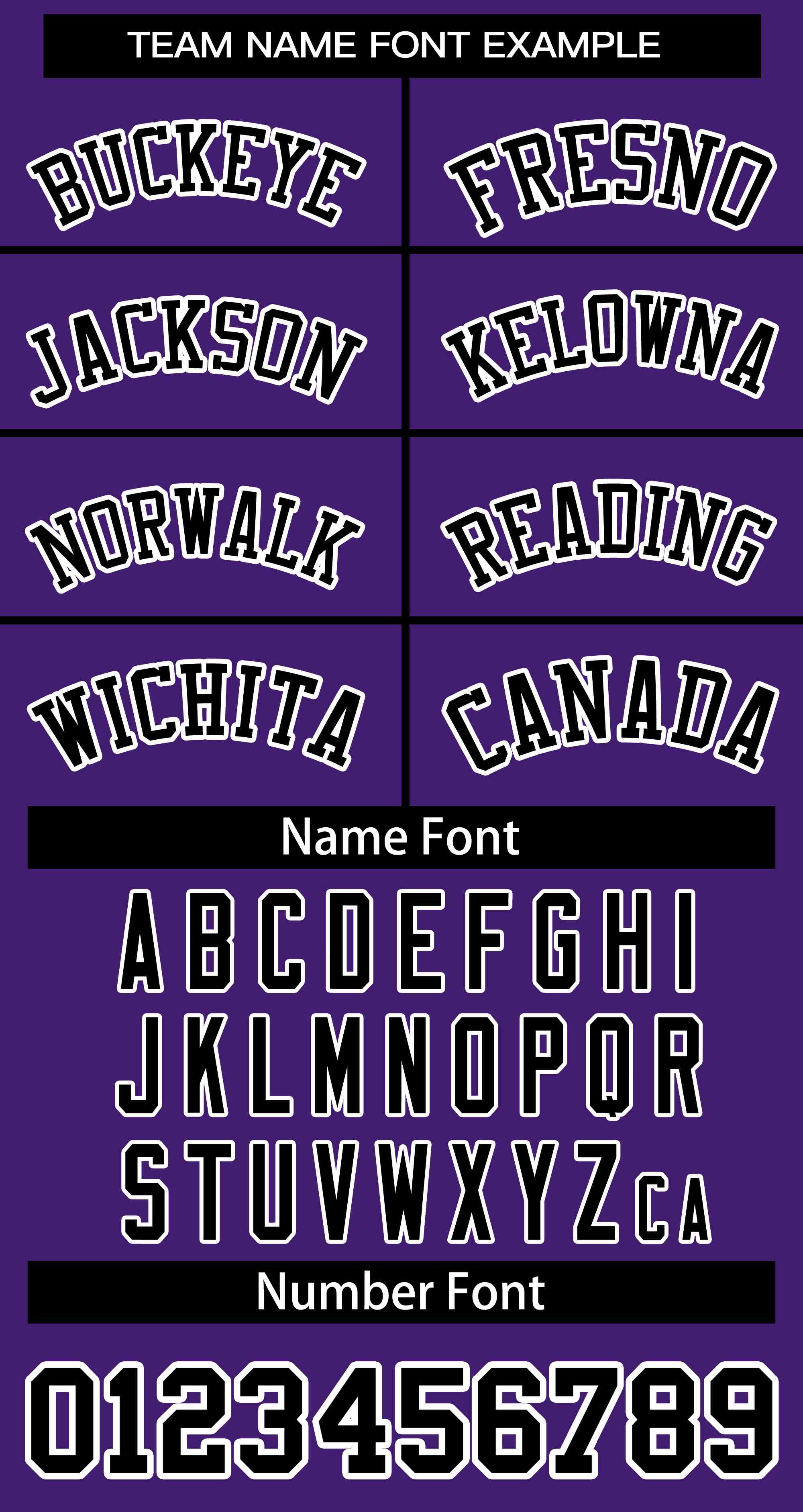 Baseball Jersey Font