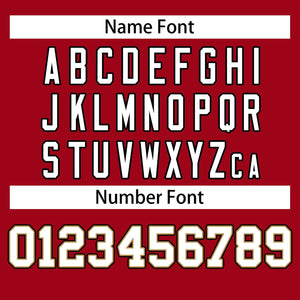 american football uniforms font design