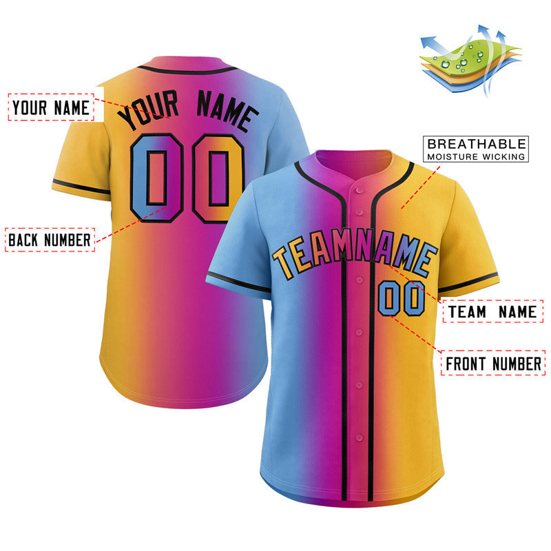 Gradient Baseball Jersey