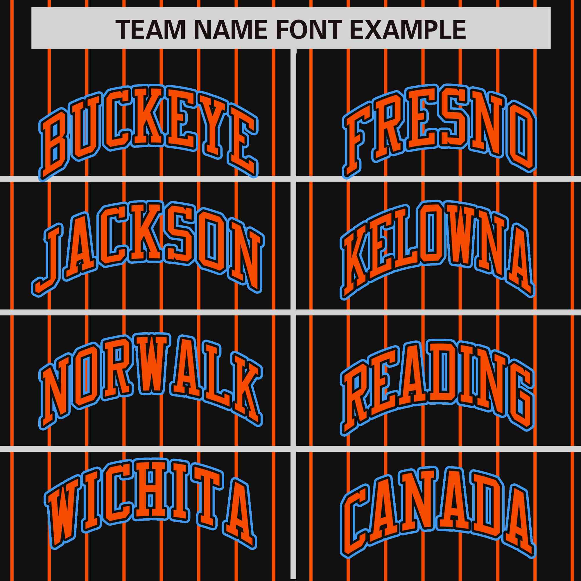 Custom Black Orange Raglan Sleeves Varsity Full-Snap Pinstripe Letterman Baseball Jacket