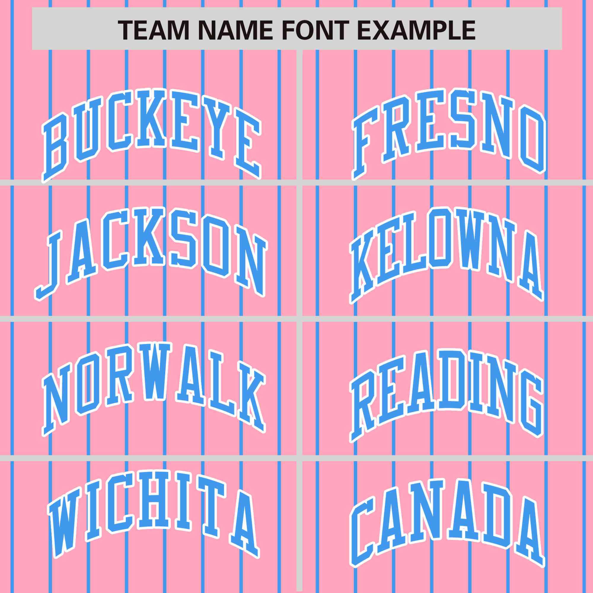 Custom Light Pink Powder Blue Raglan Sleeves Varsity Full-Snap Pinstripe Letterman Baseball Jacket