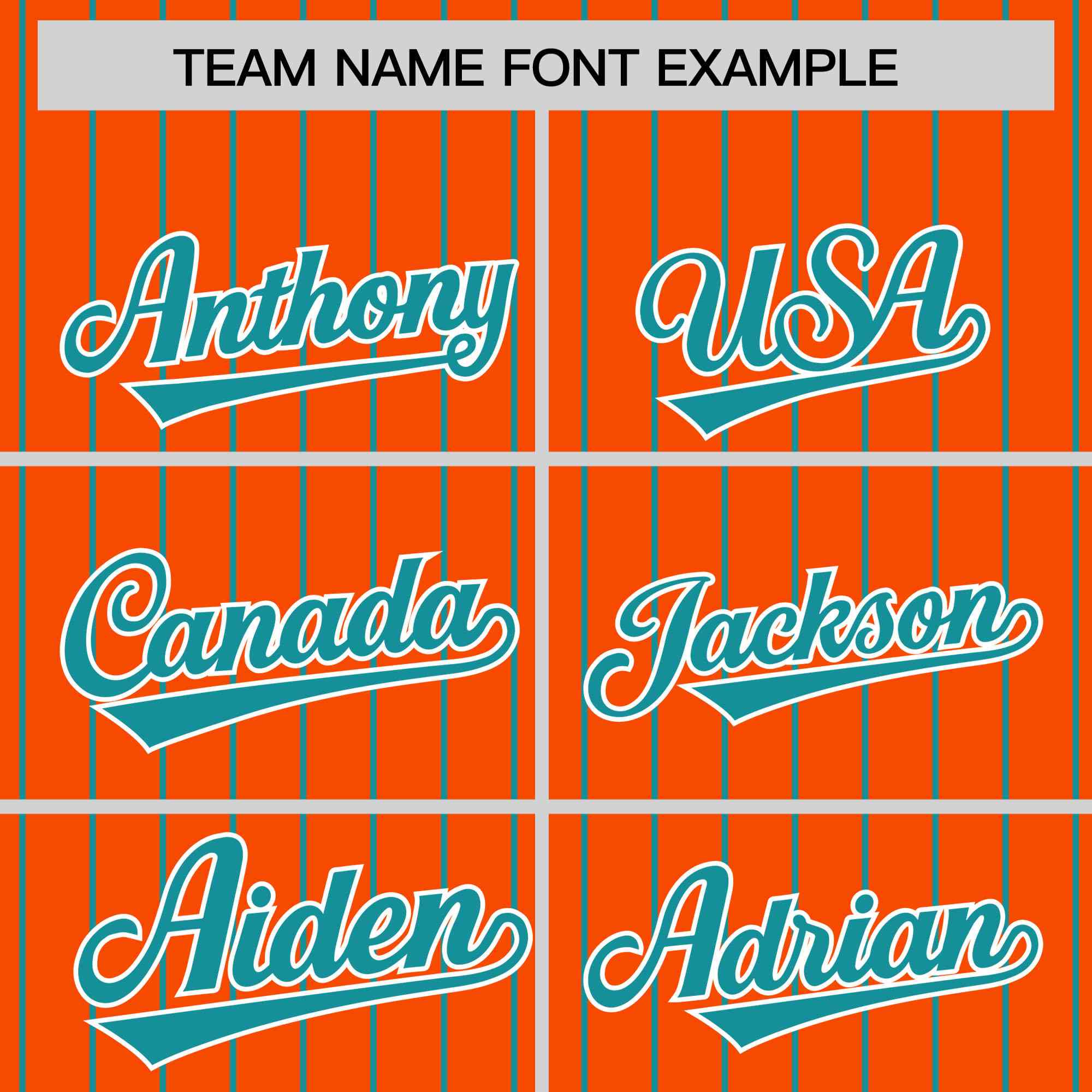 Custom Orange Aqua Raglan Sleeves Varsity Full-Snap Pinstripe Letterman Baseball Jacket