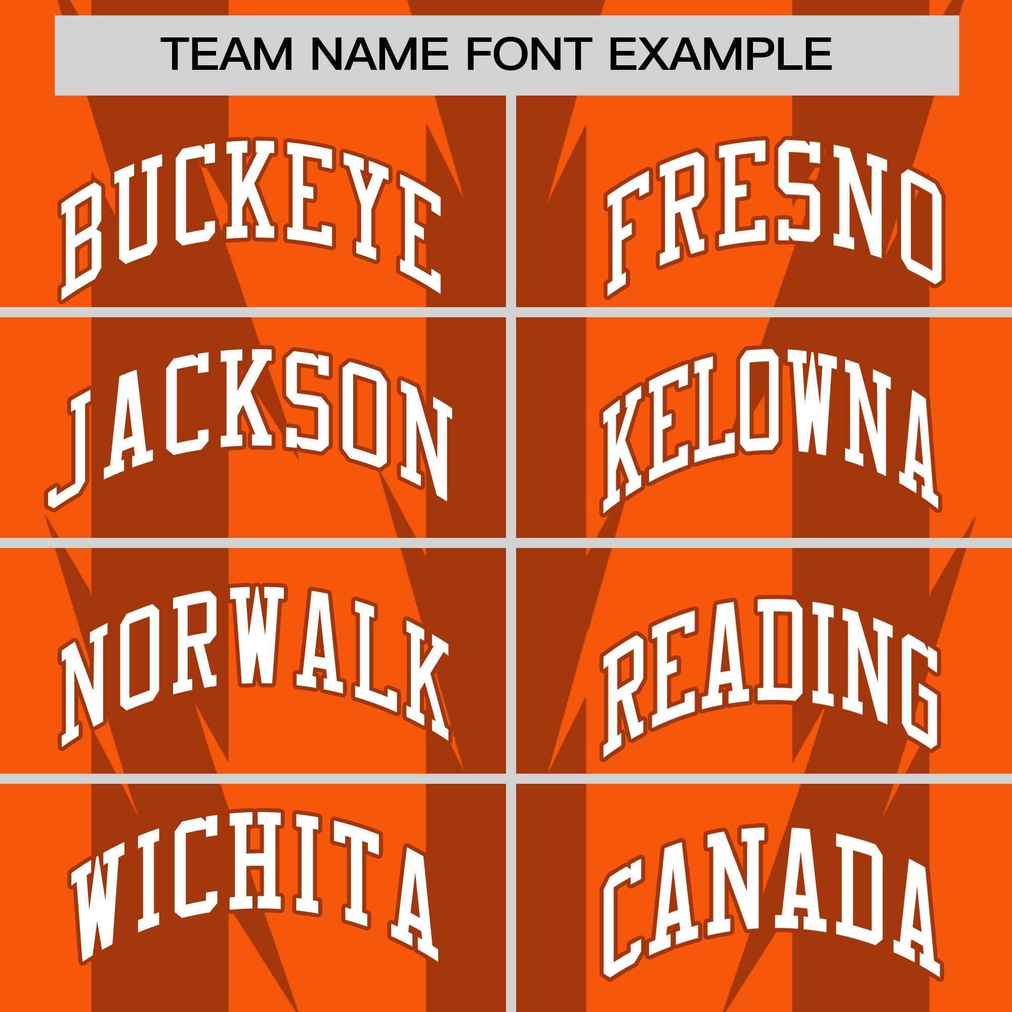 Custom Orange Orange Varsity Full-Snap Blade Pattern Raglan Sleeves Letterman Baseball Jacket