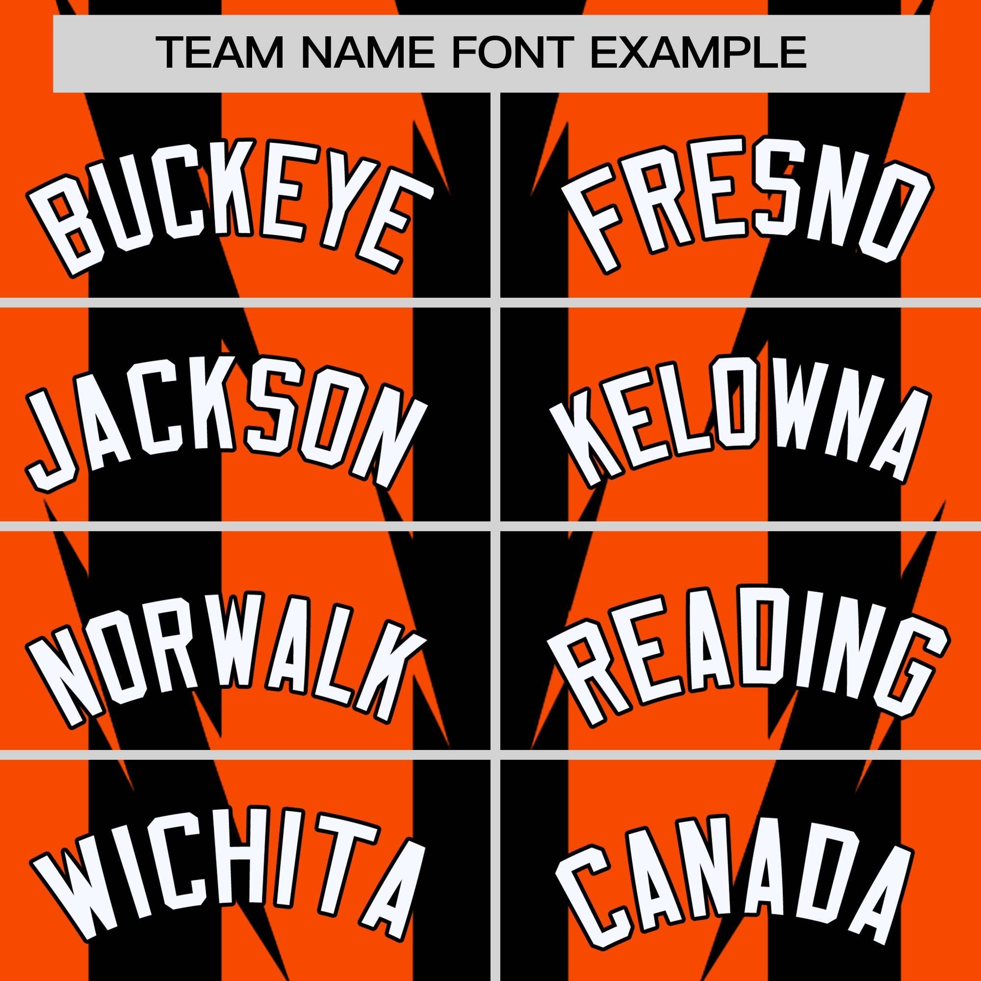 Custom Orange Orange Varsity Full-Snap Blade Pattern Raglan Sleeves Letterman Baseball Jacket