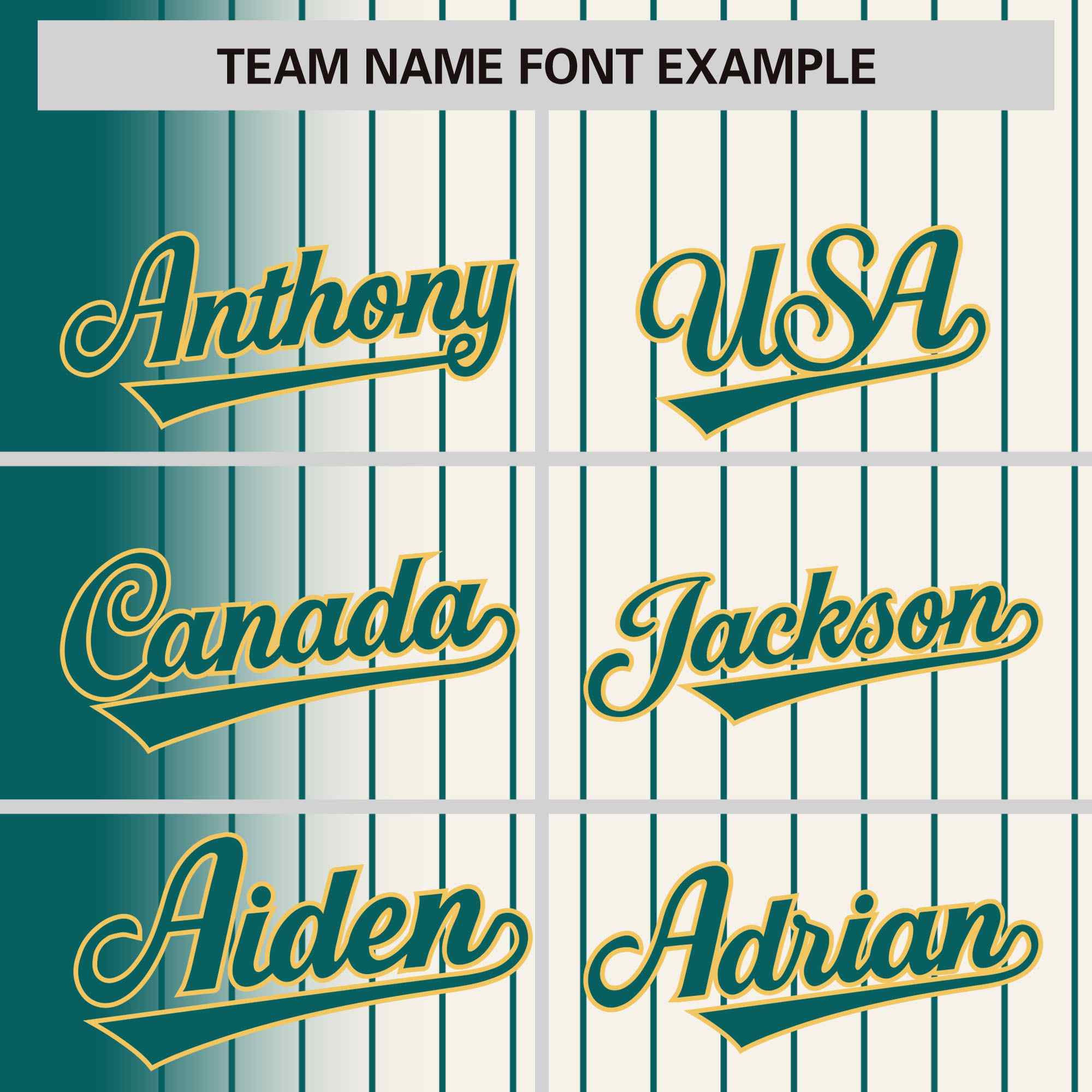 Custom Cream Aqua Gradient Varsity Full-Snap Pinstripe Letterman Baseball Jacket