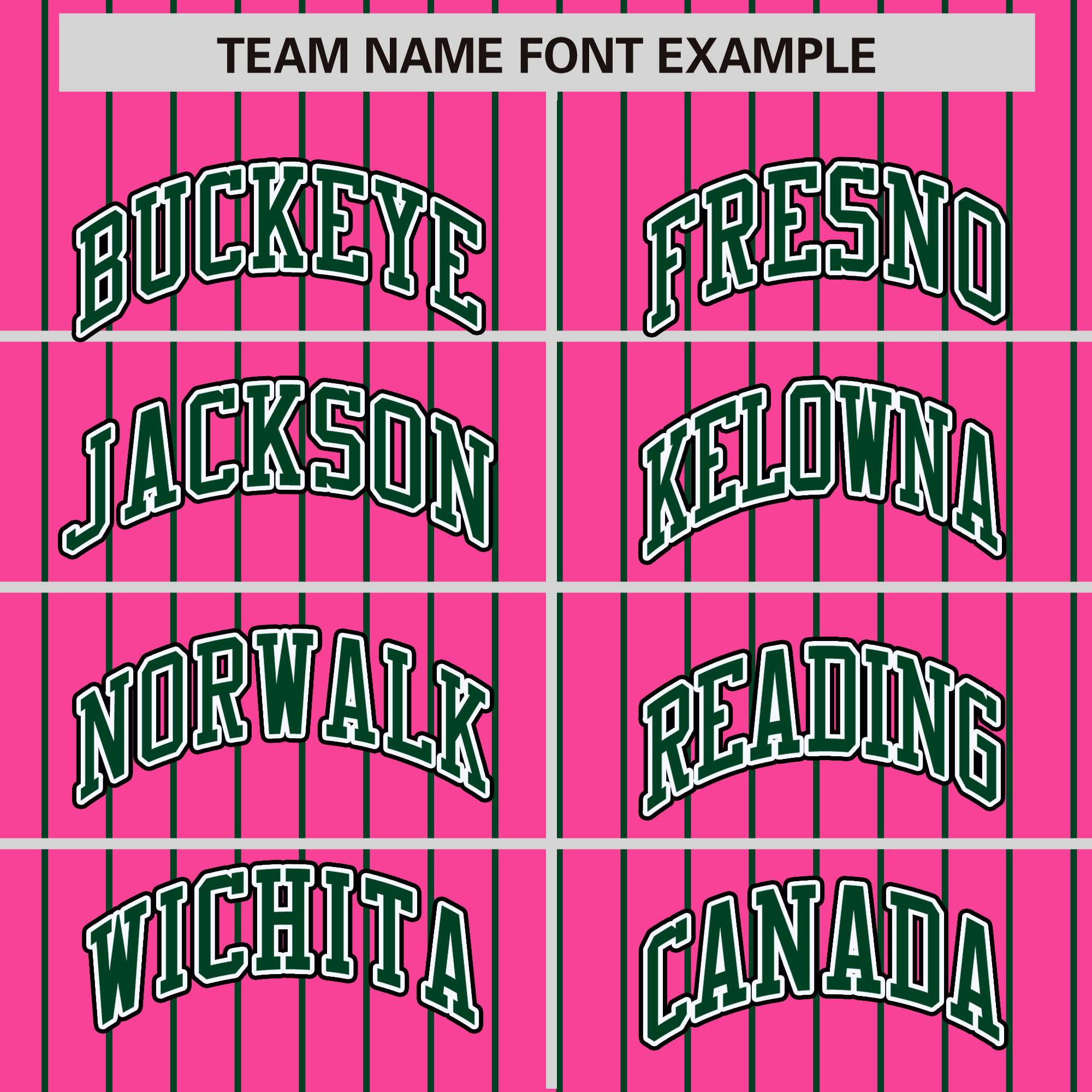 Custom Pink Green Raglan Sleeves Varsity Full-Snap Pinstripe Letterman Baseball Jacket