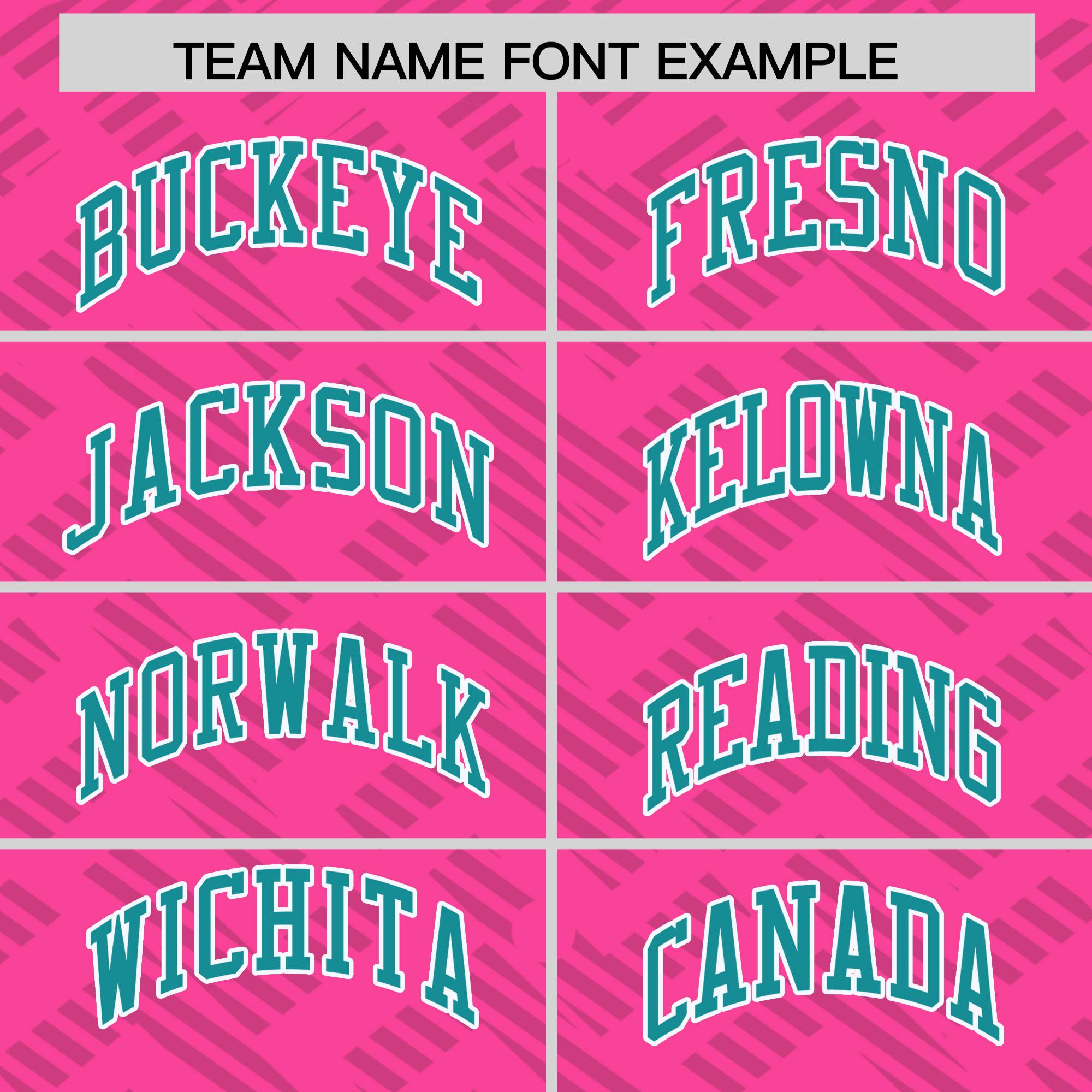 Custom Pink Aqua L Pattern Varsity Raglan Sleeves Full-Snap Letterman Baseball Jacket