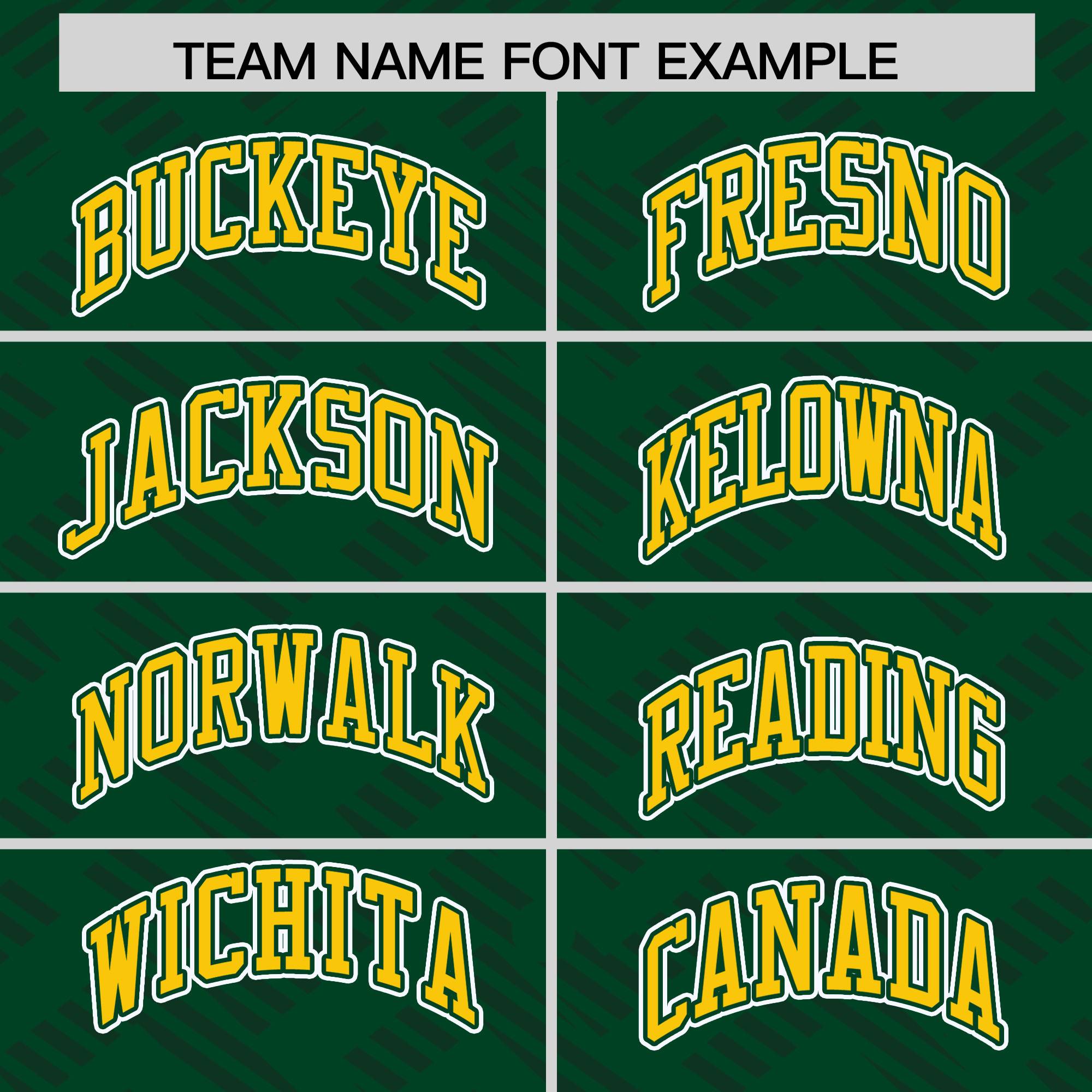 Custom Green Gold L Pattern Varsity Raglan Sleeves Full-Snap Letterman Baseball Jacket